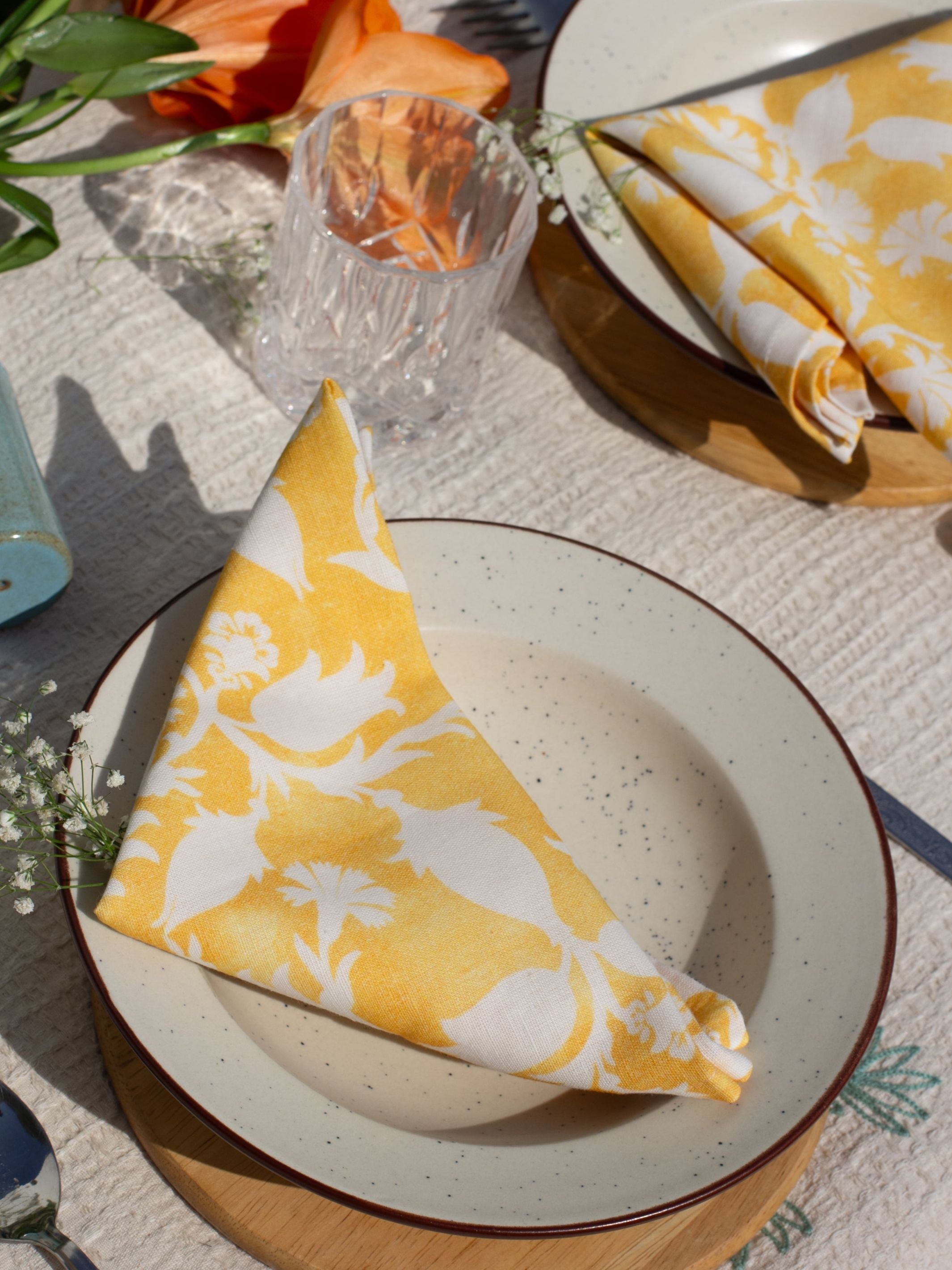 Set Of 2 - Raahat Jaal Cotton Napkin