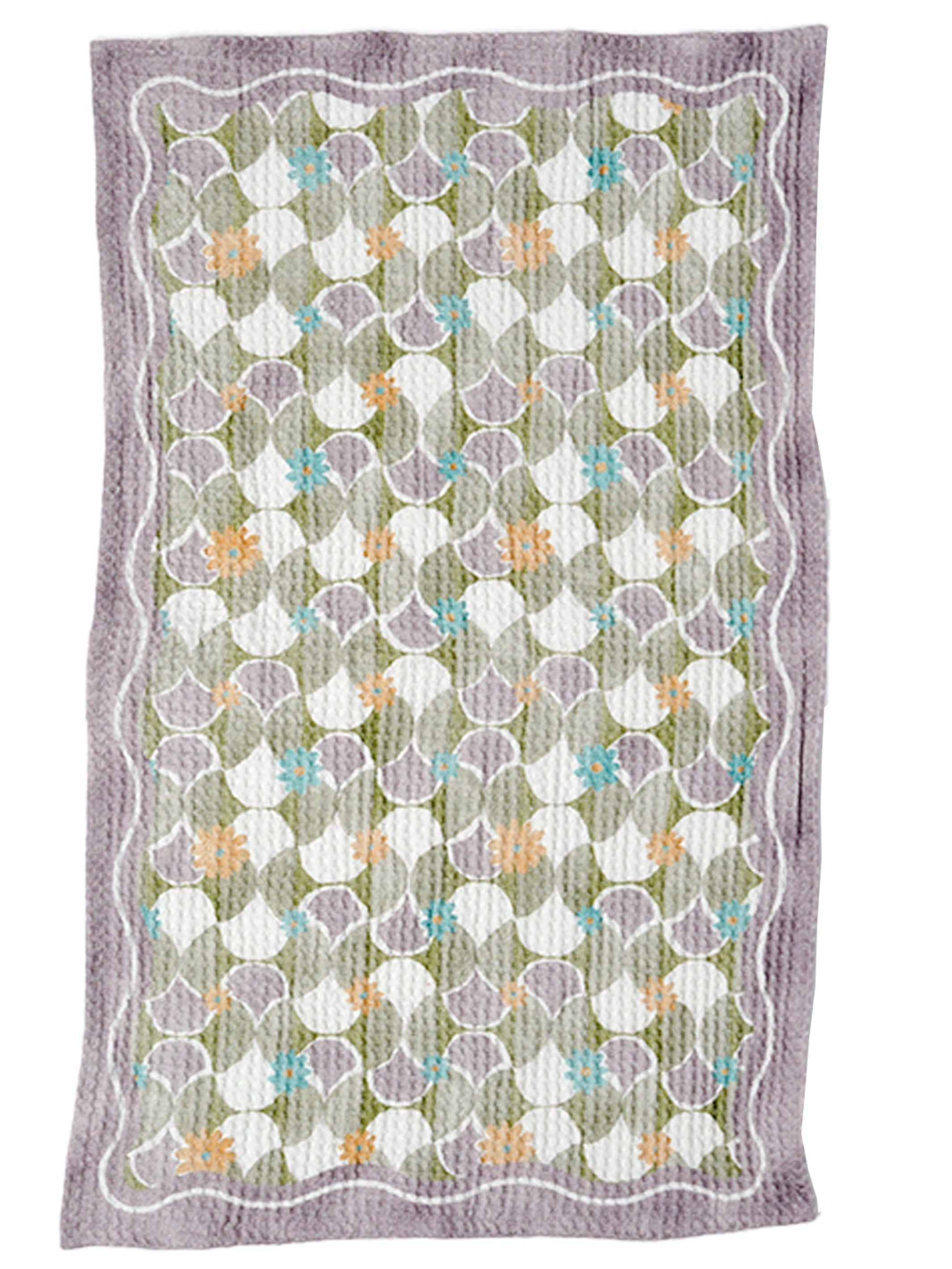 Mosiac Purple Hand Towel | Set Of 2