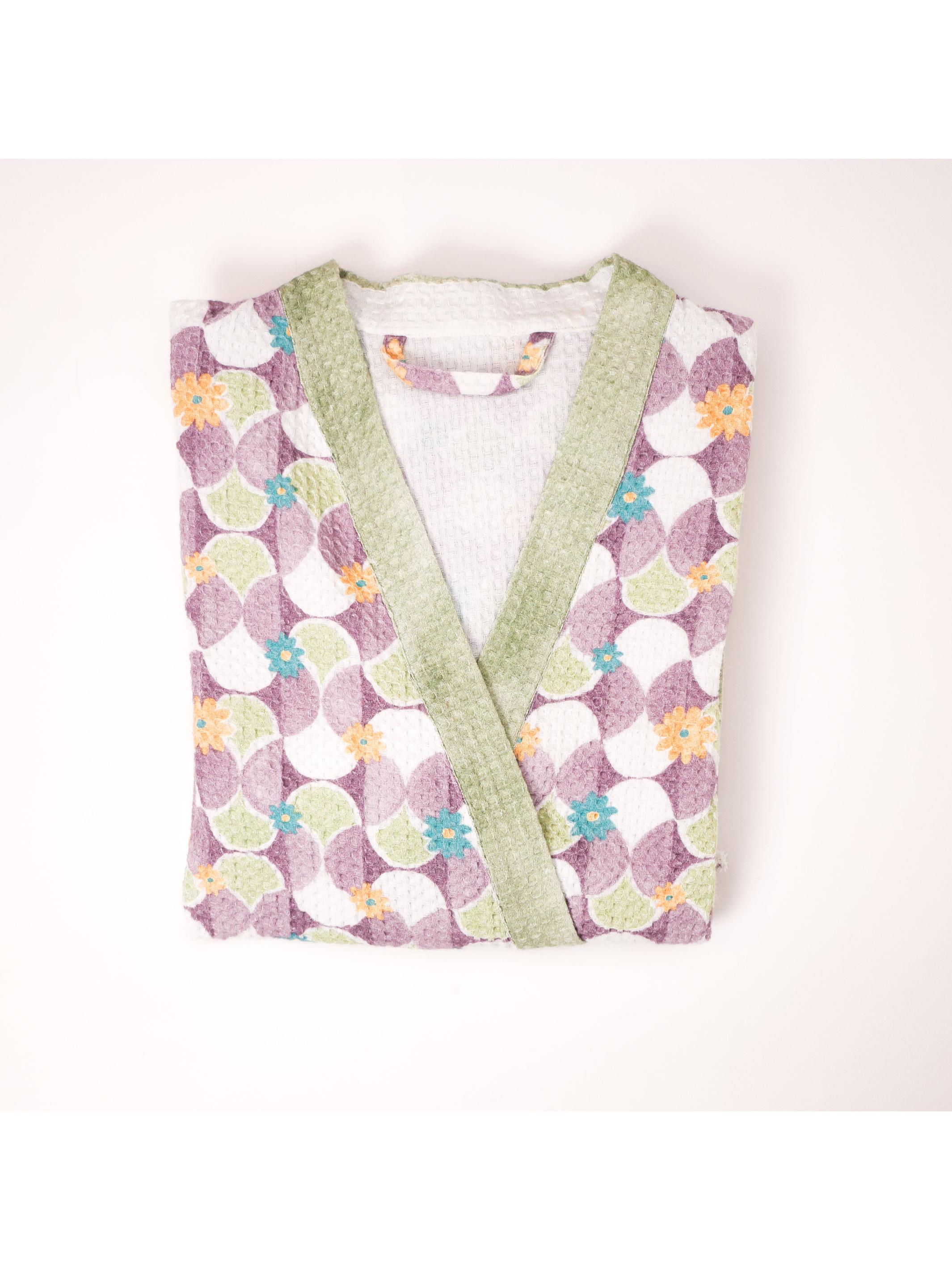 Mosiac Purple Bathrobe