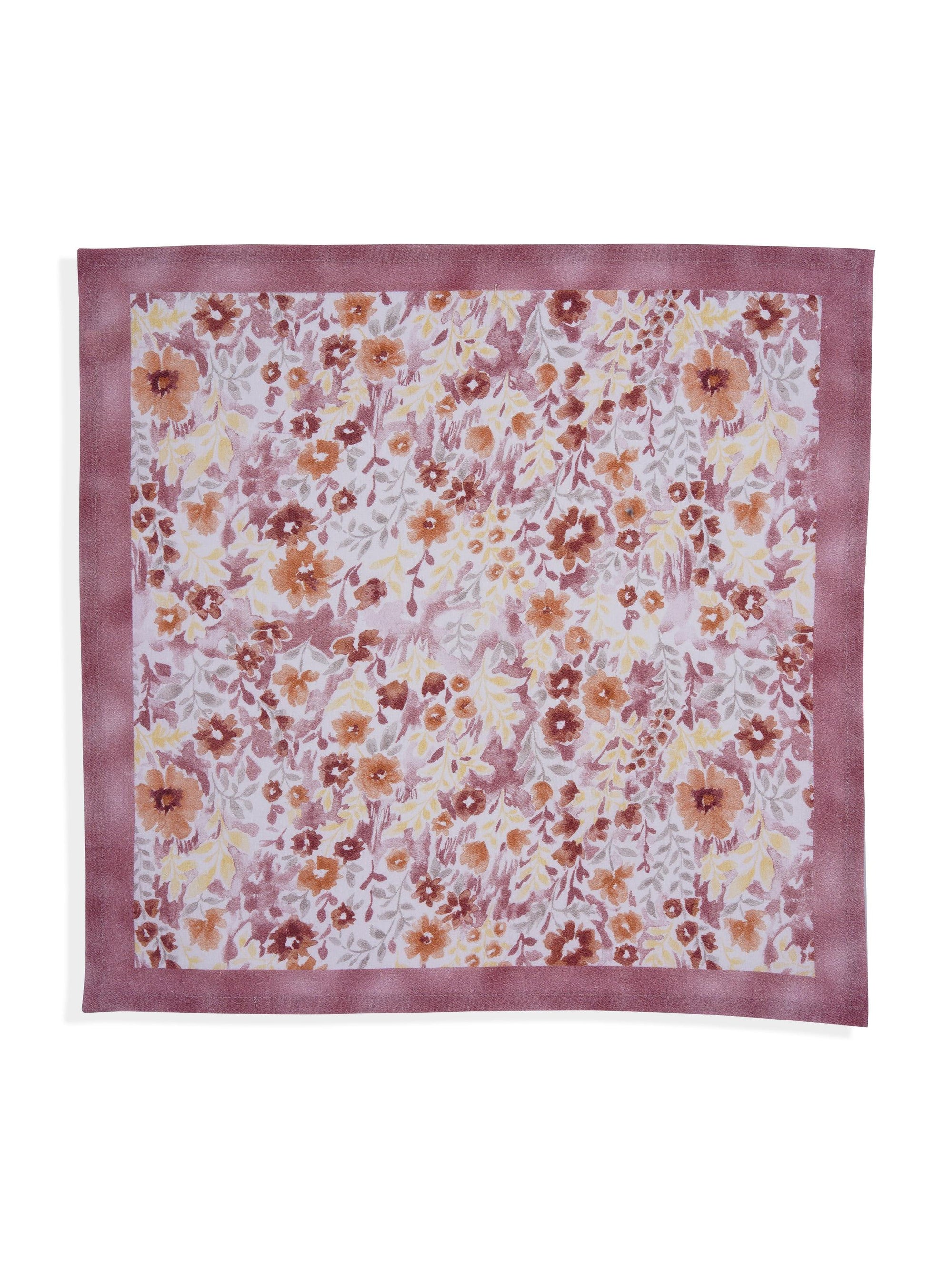 Set Of 2 - Blooming Dream Cotton Napkin