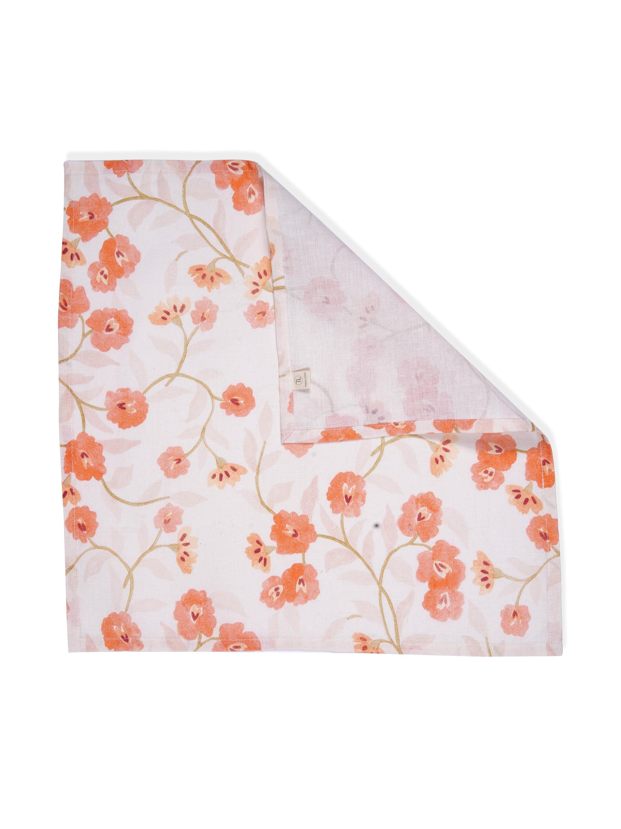 Set Of 2 - Mimo Flower Cotton Napkin