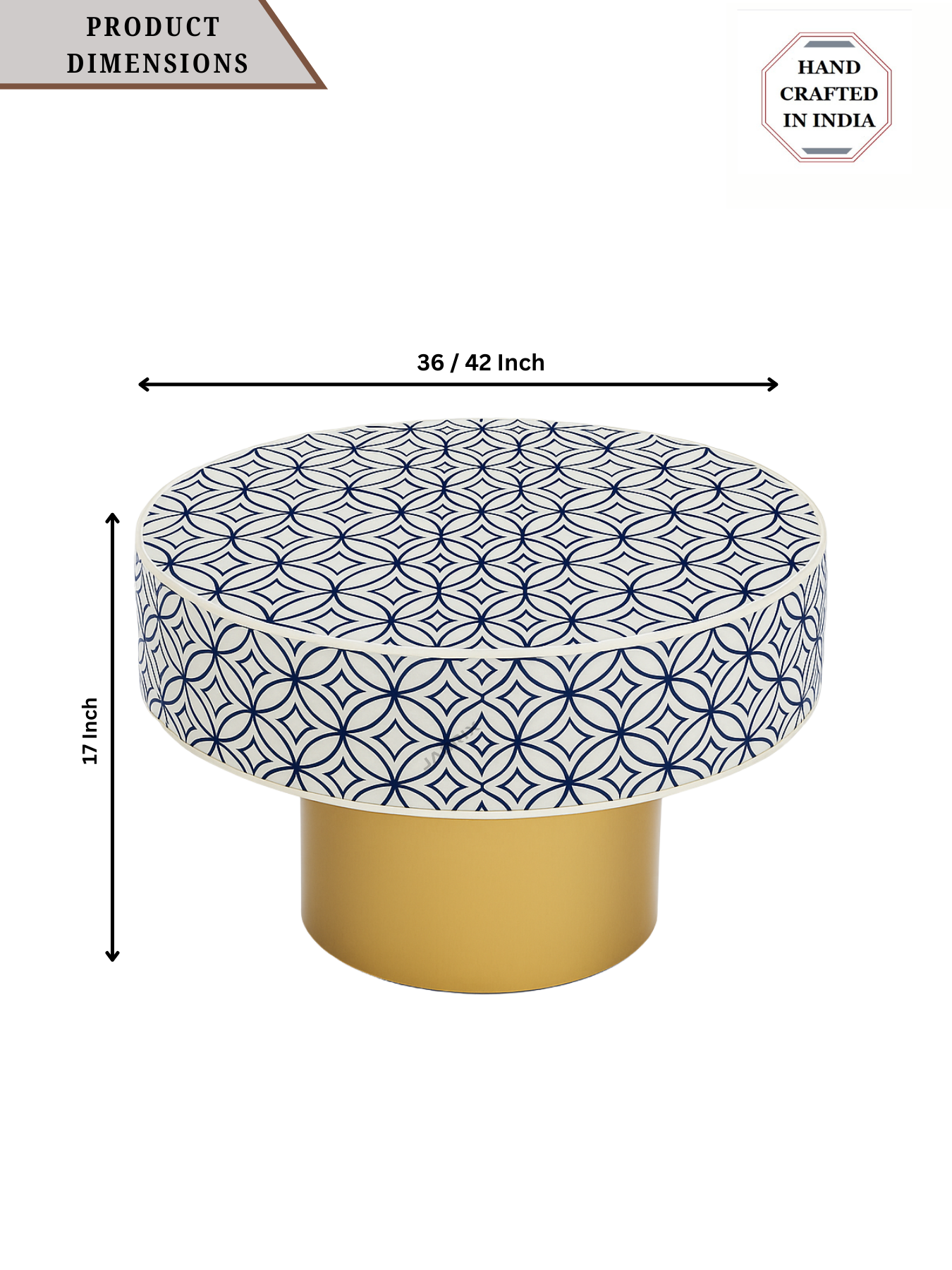 Inlay Round Coffee Table