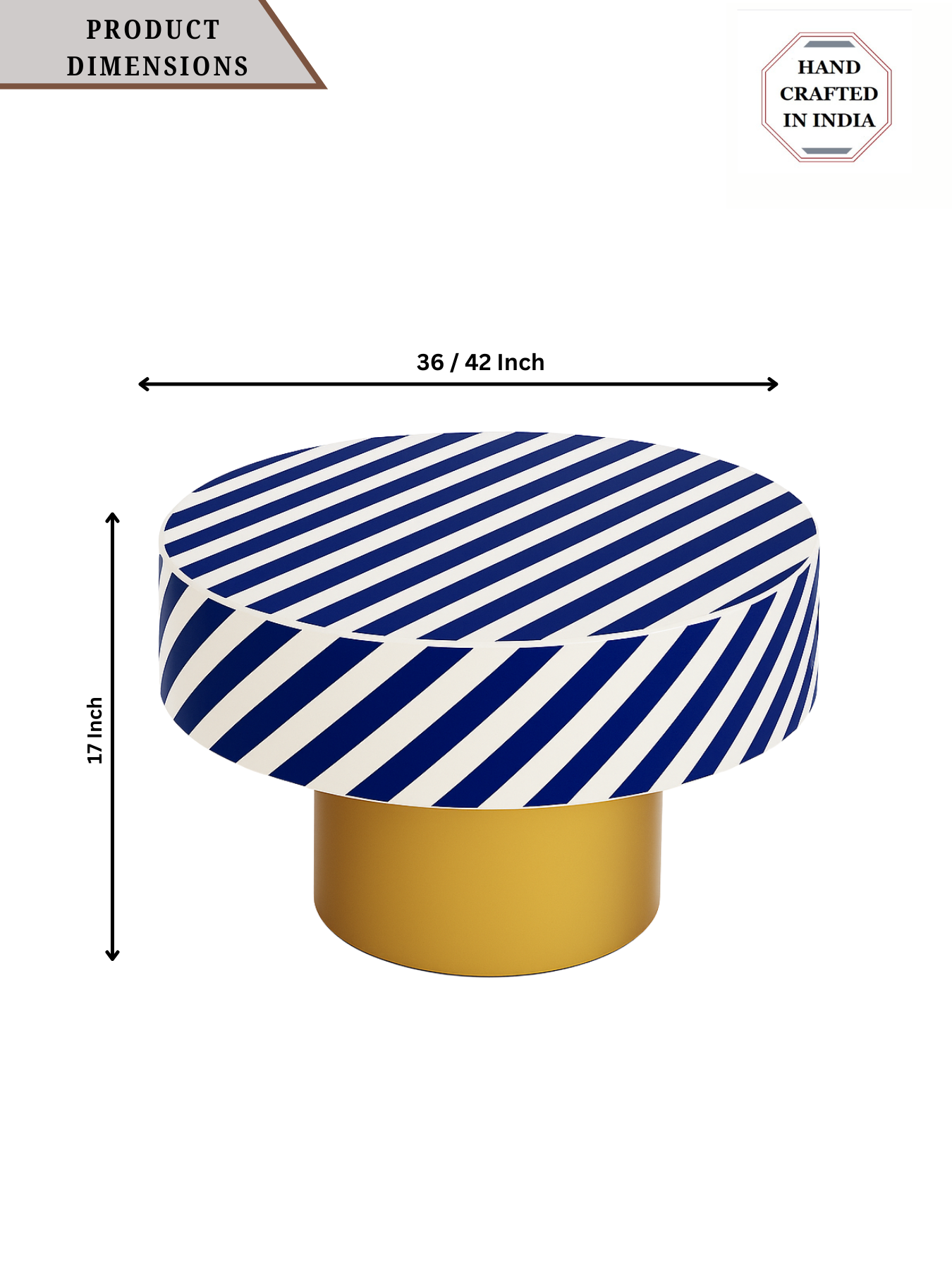 Inlay Round Coffee Table