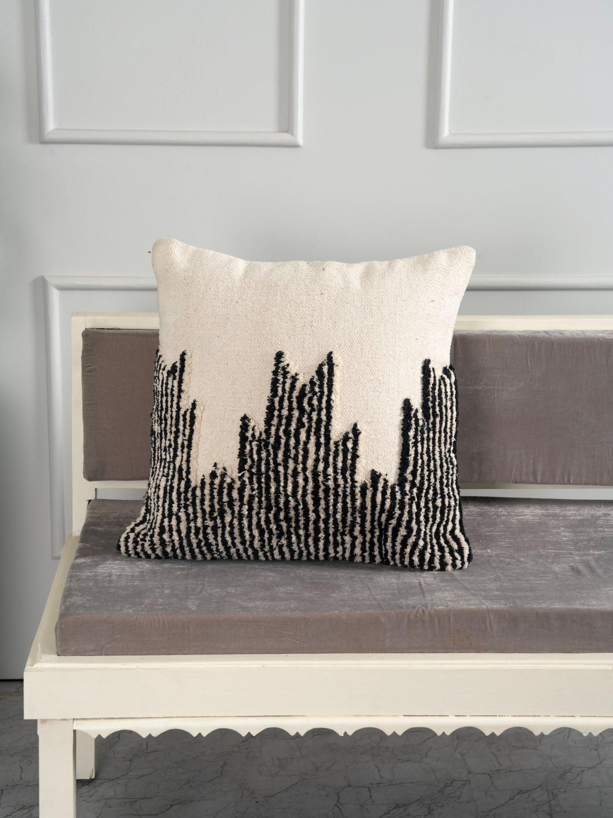 Tufted Cushion Cover - Textured Kilim