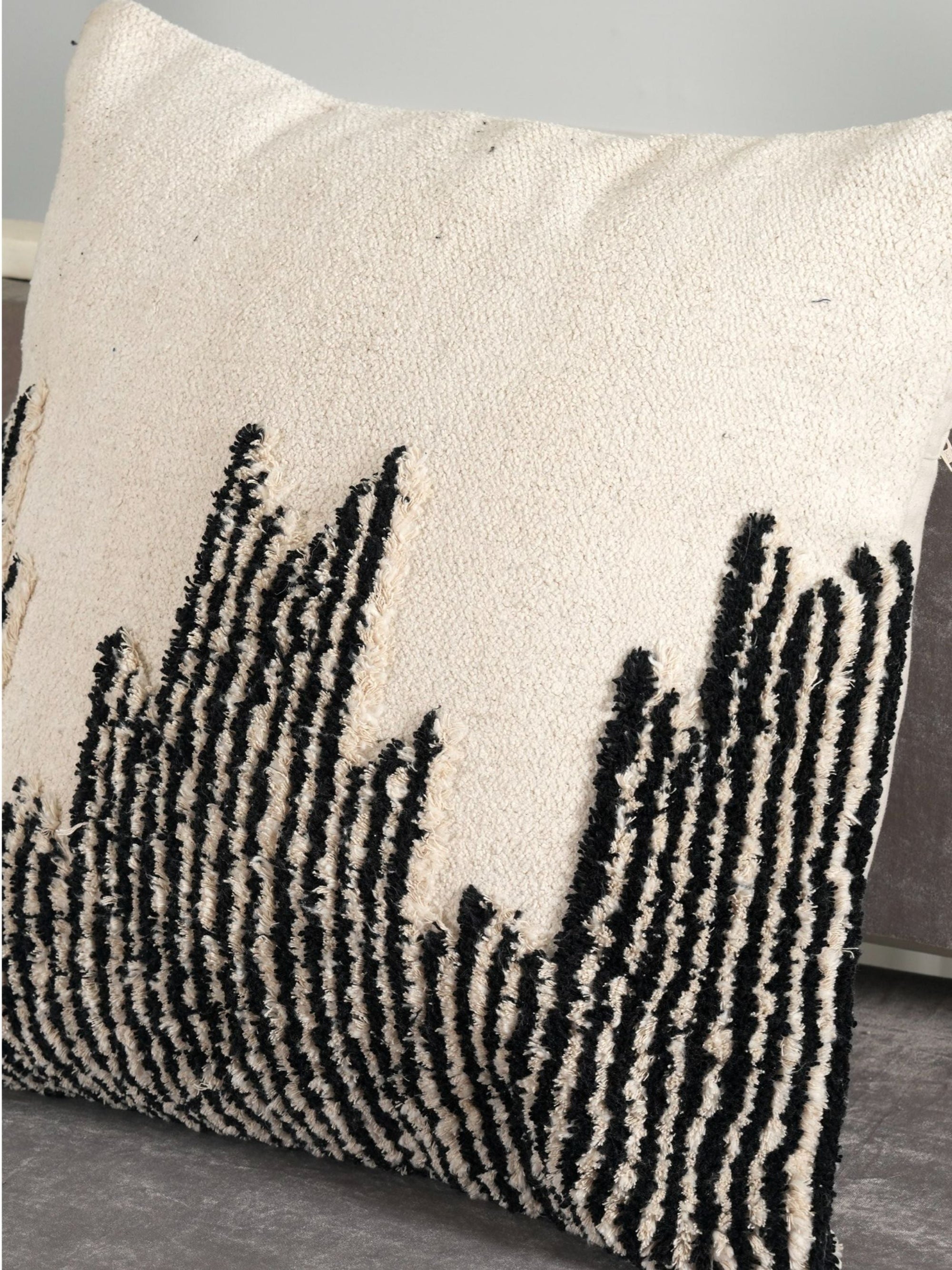 Tufted Cushion Cover - Textured Kilim