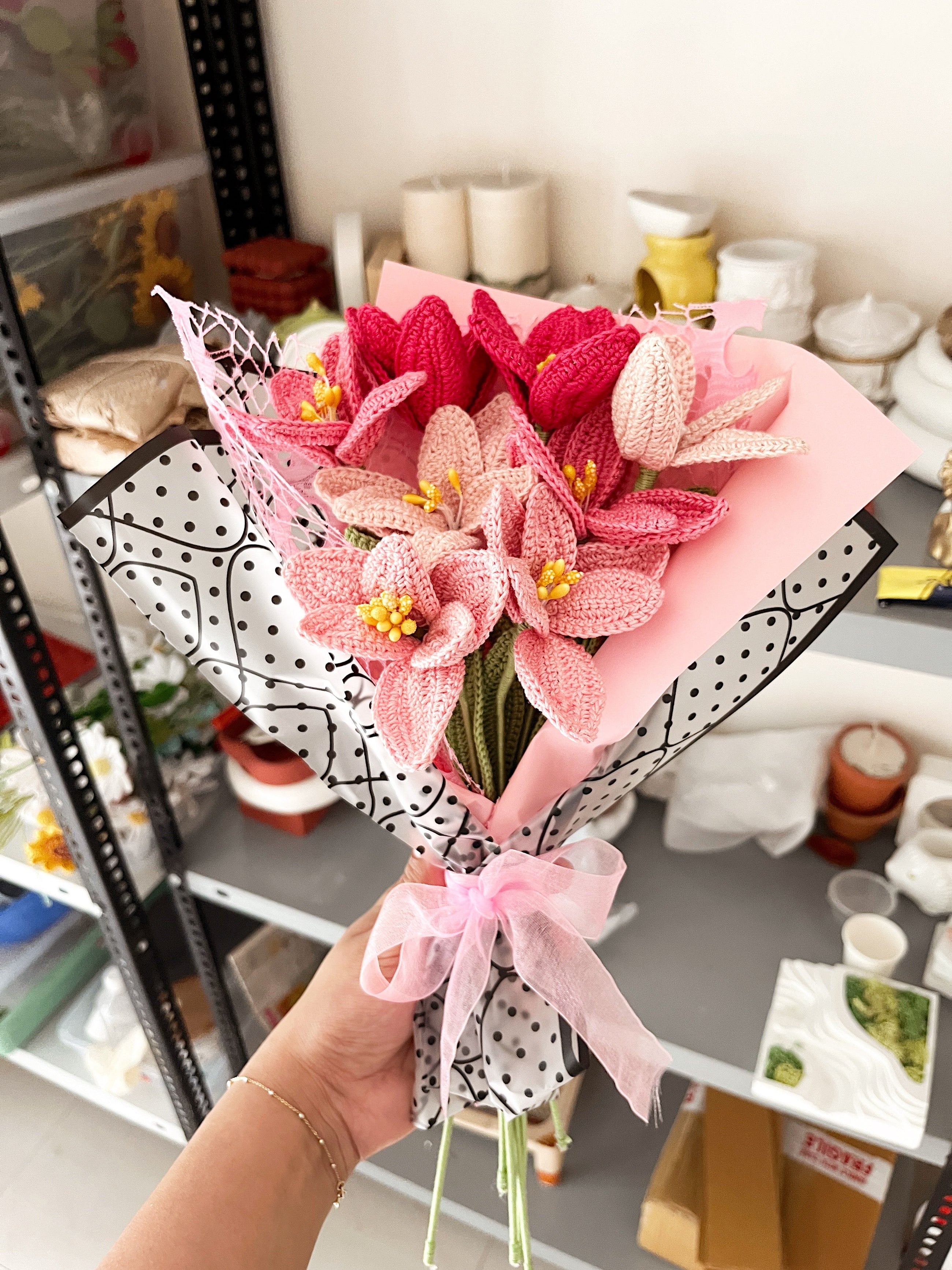 Crochet Tulip Bouquet