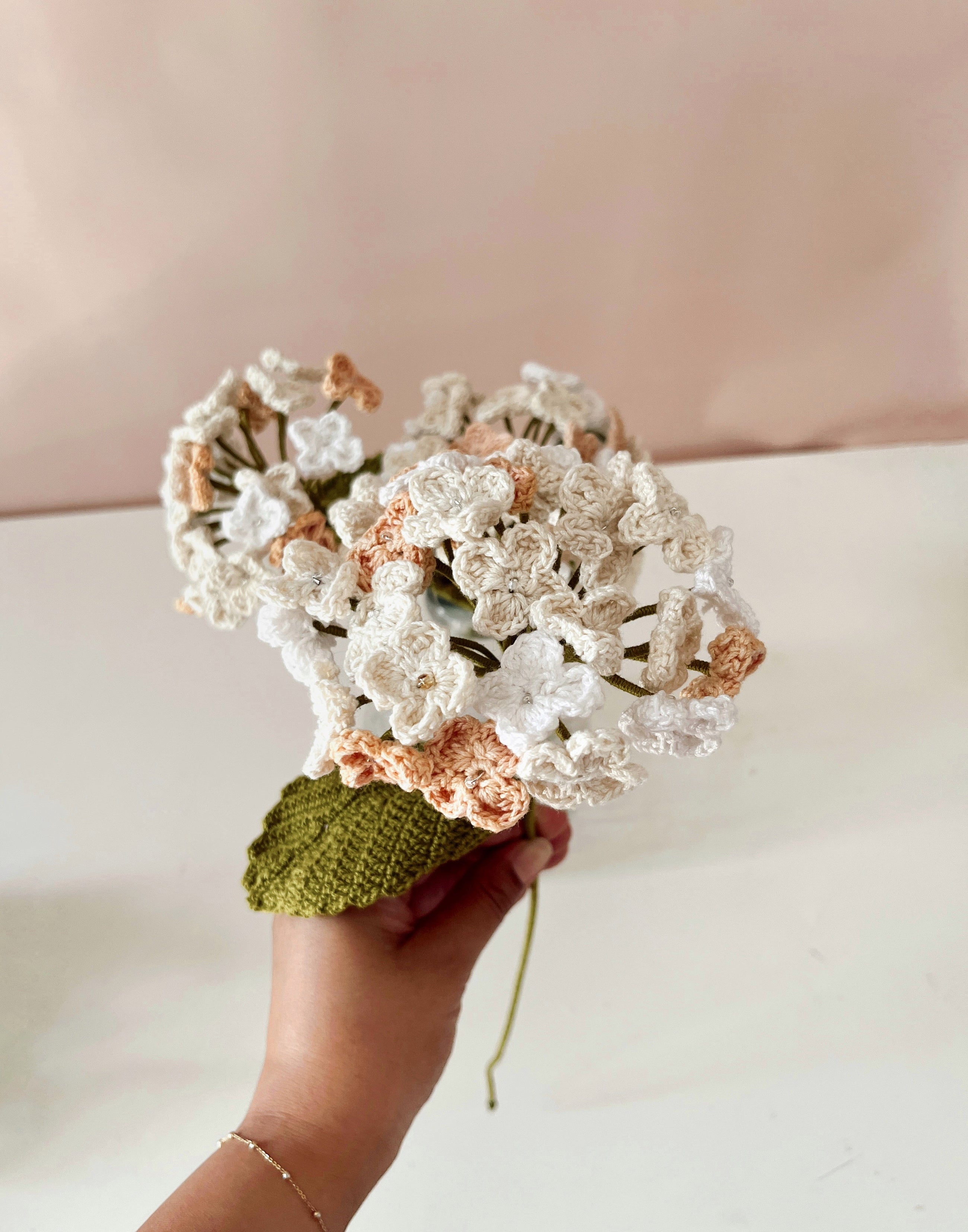Crochet Hydrangea Flower