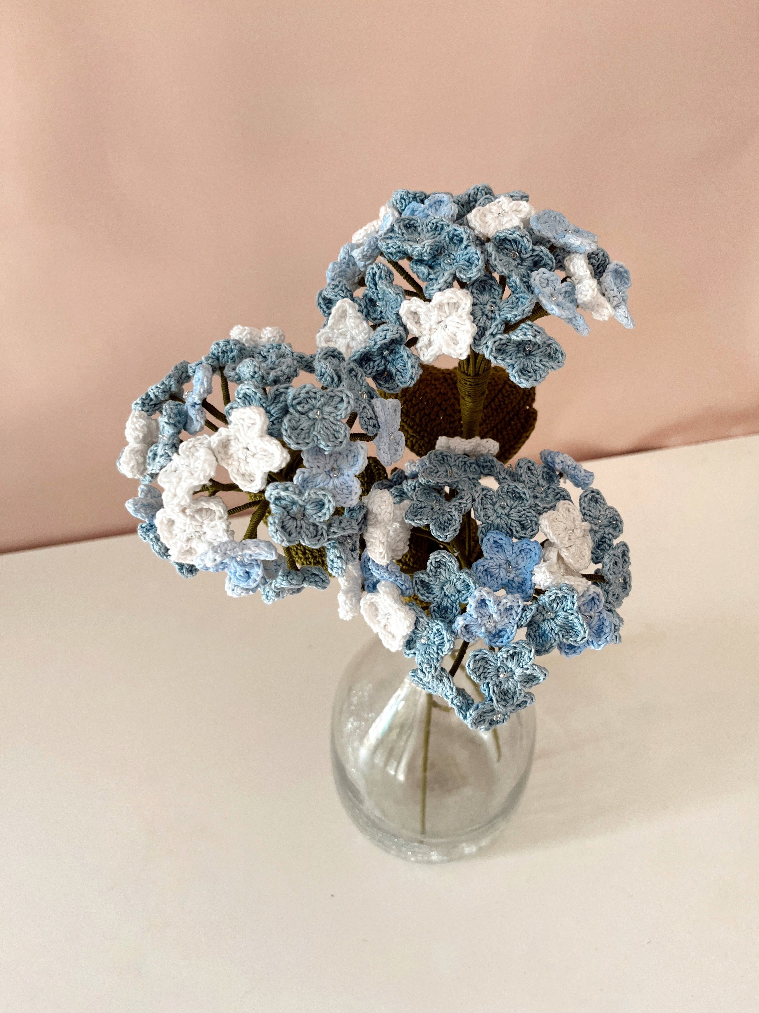 Crochet Hydrangea Flower