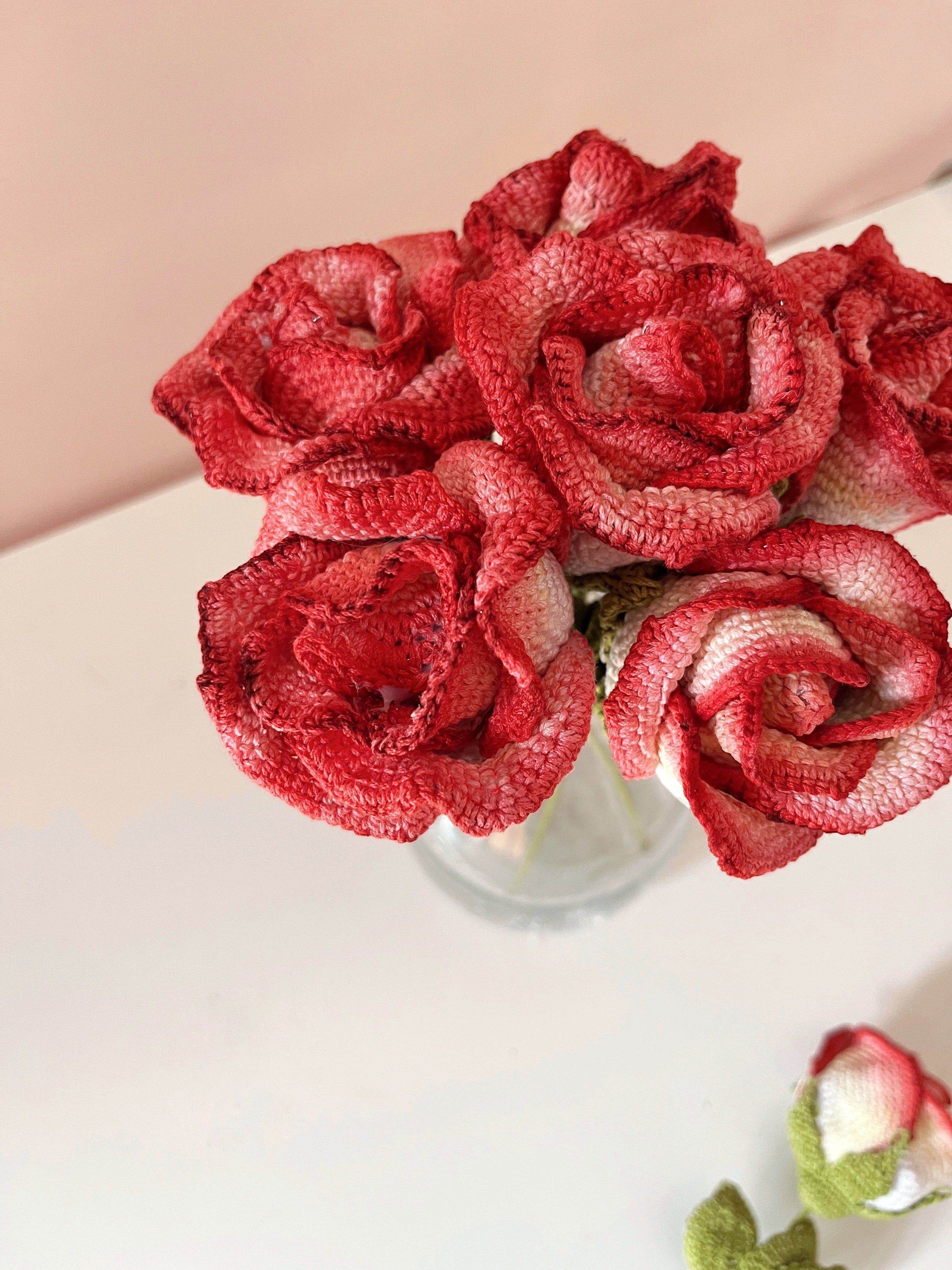 Crochet Painted Rose