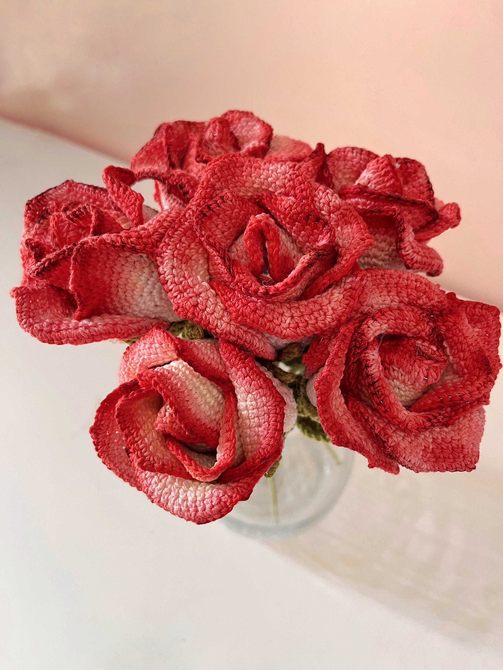 Crochet Painted Rose