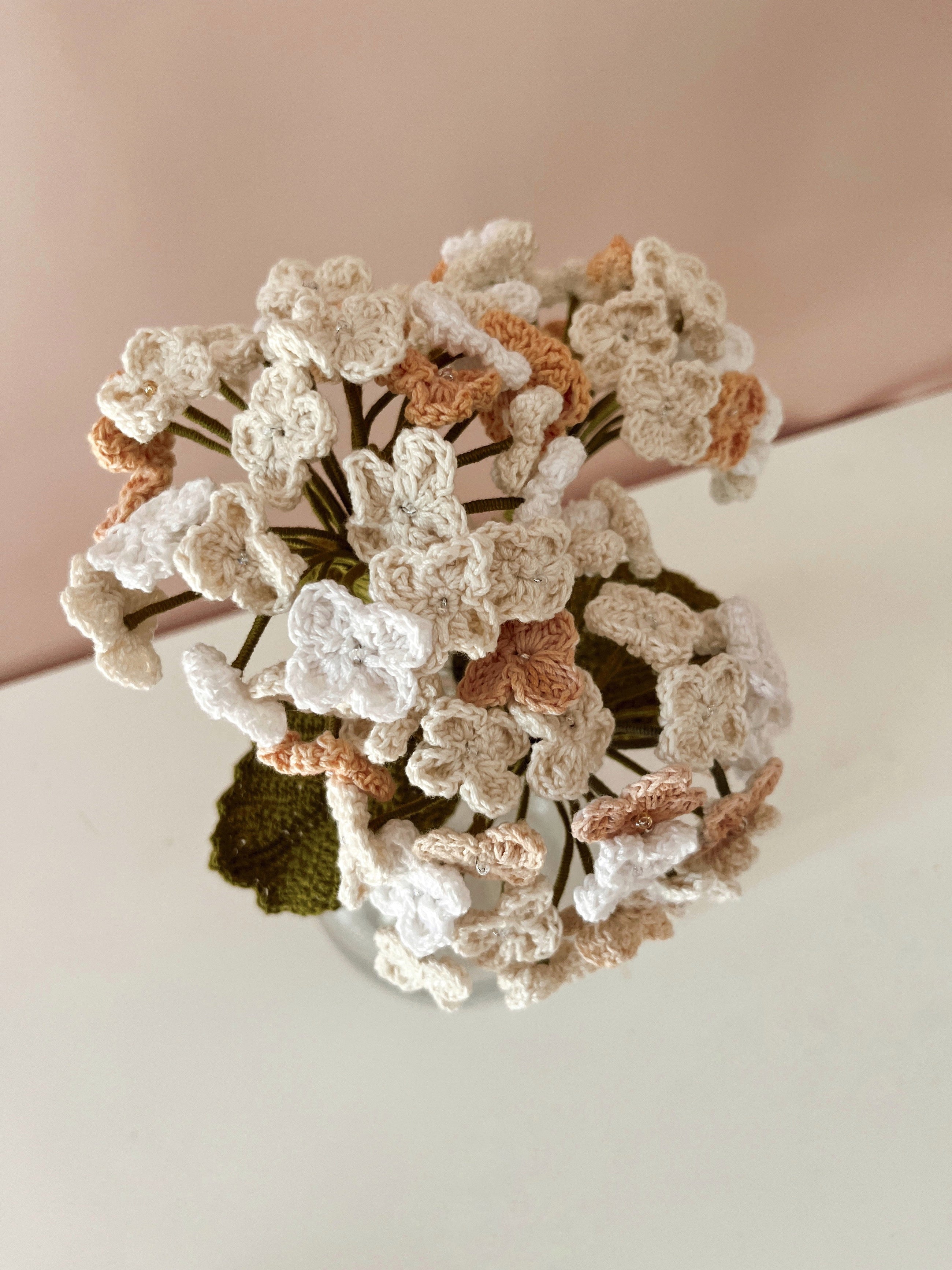 Crochet Hydrangea Flower