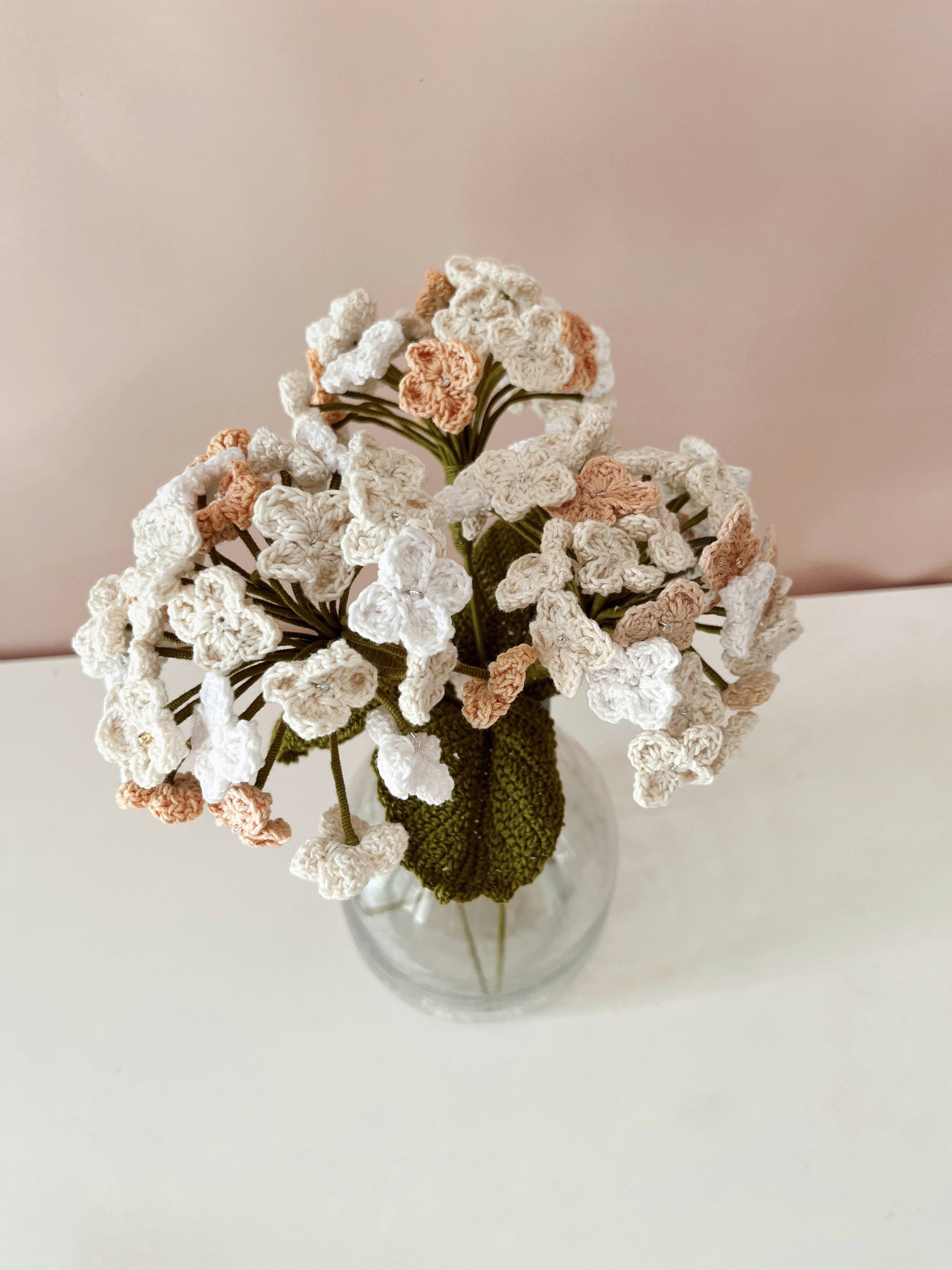 Crochet Hydrangea Flower