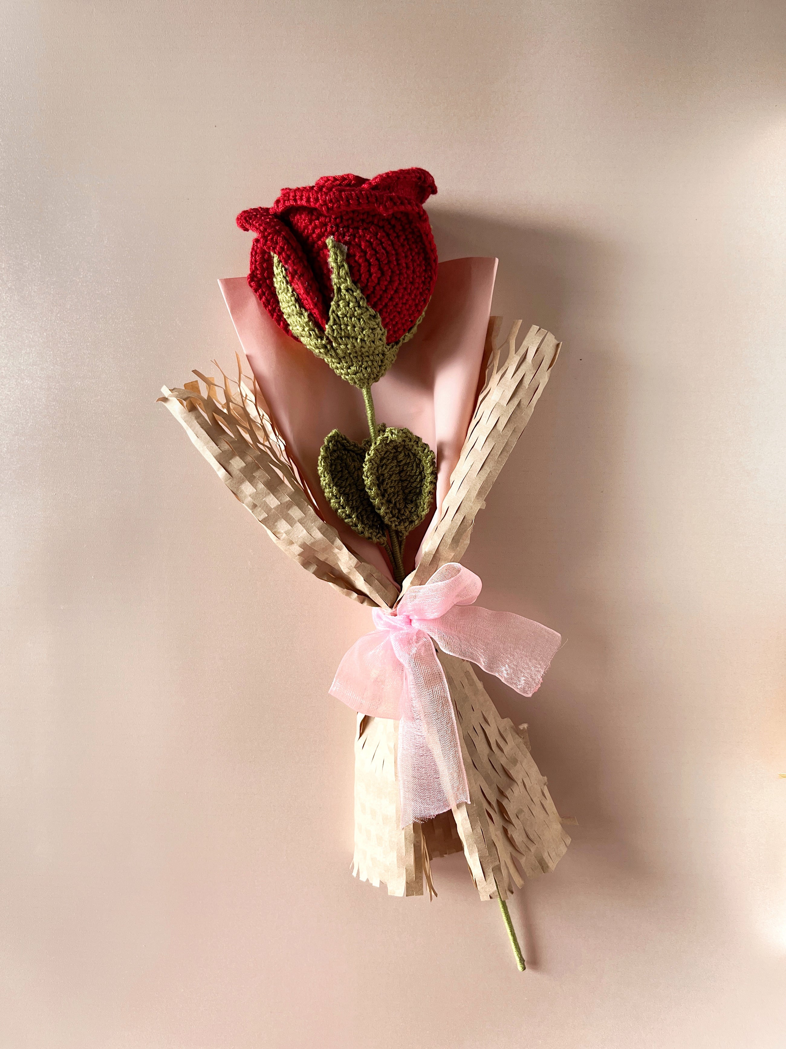 Crochet Rose Bouquet