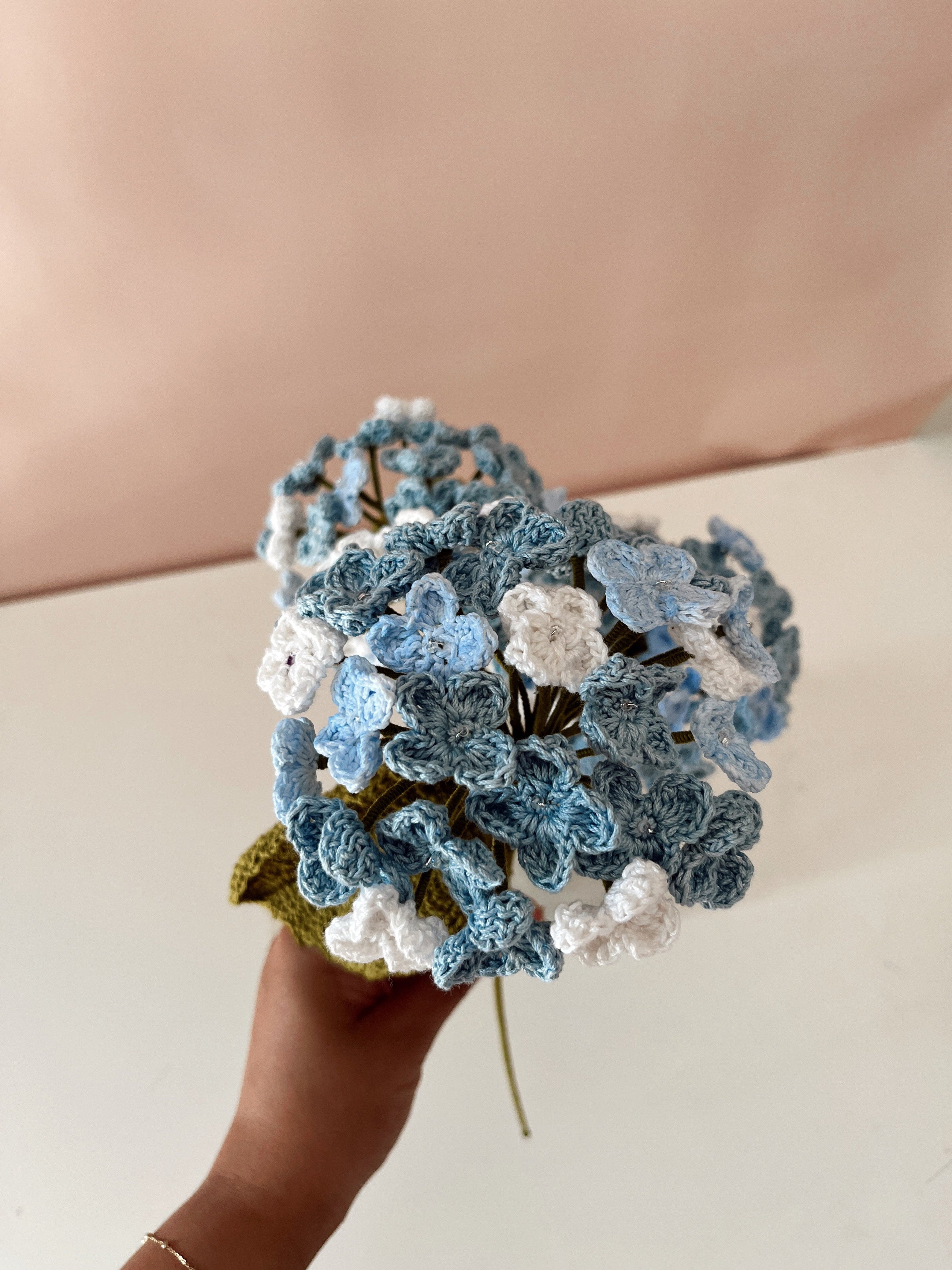 Crochet Hydrangea Flower