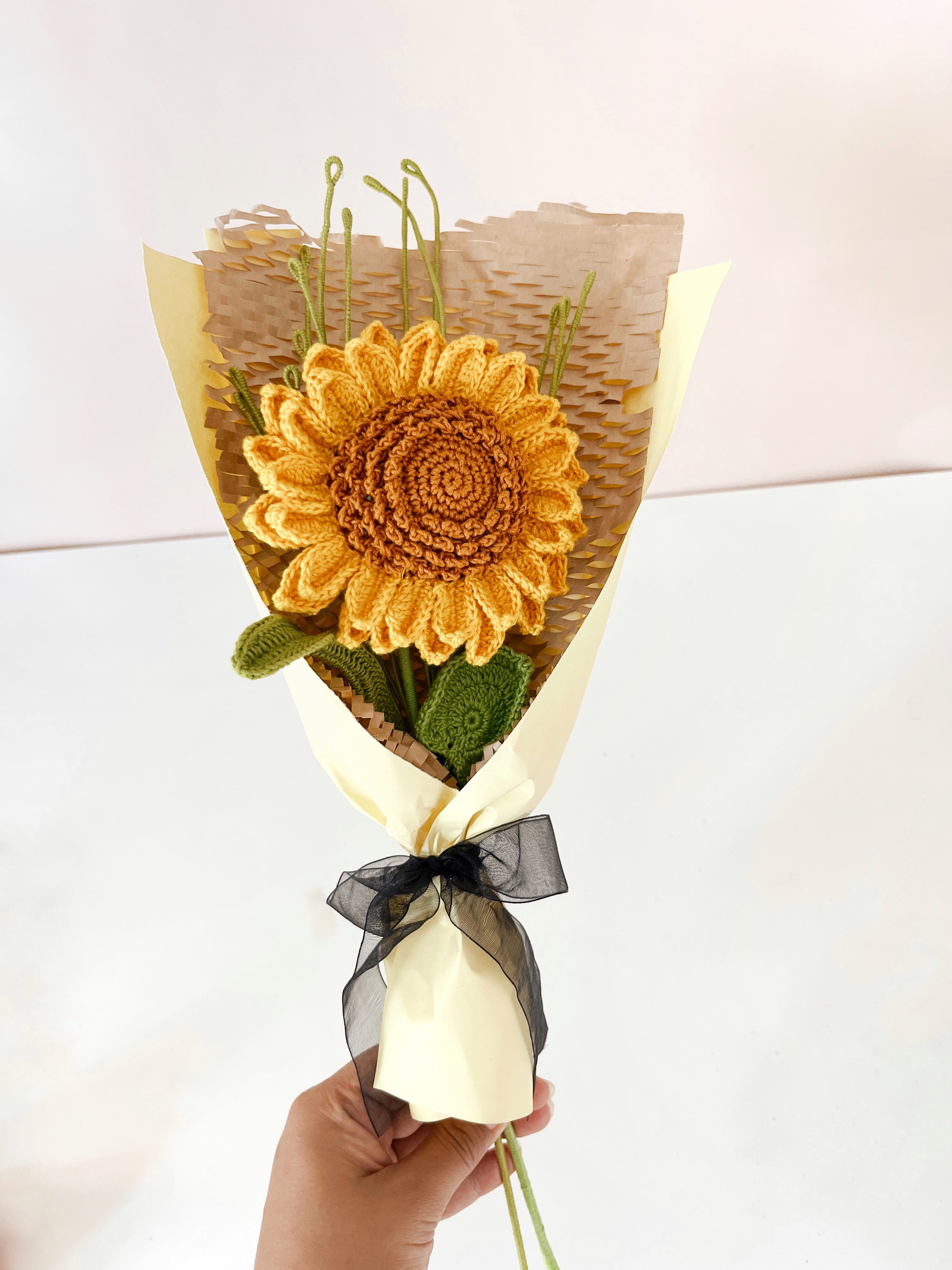 Crochet Sunflower Bouquet