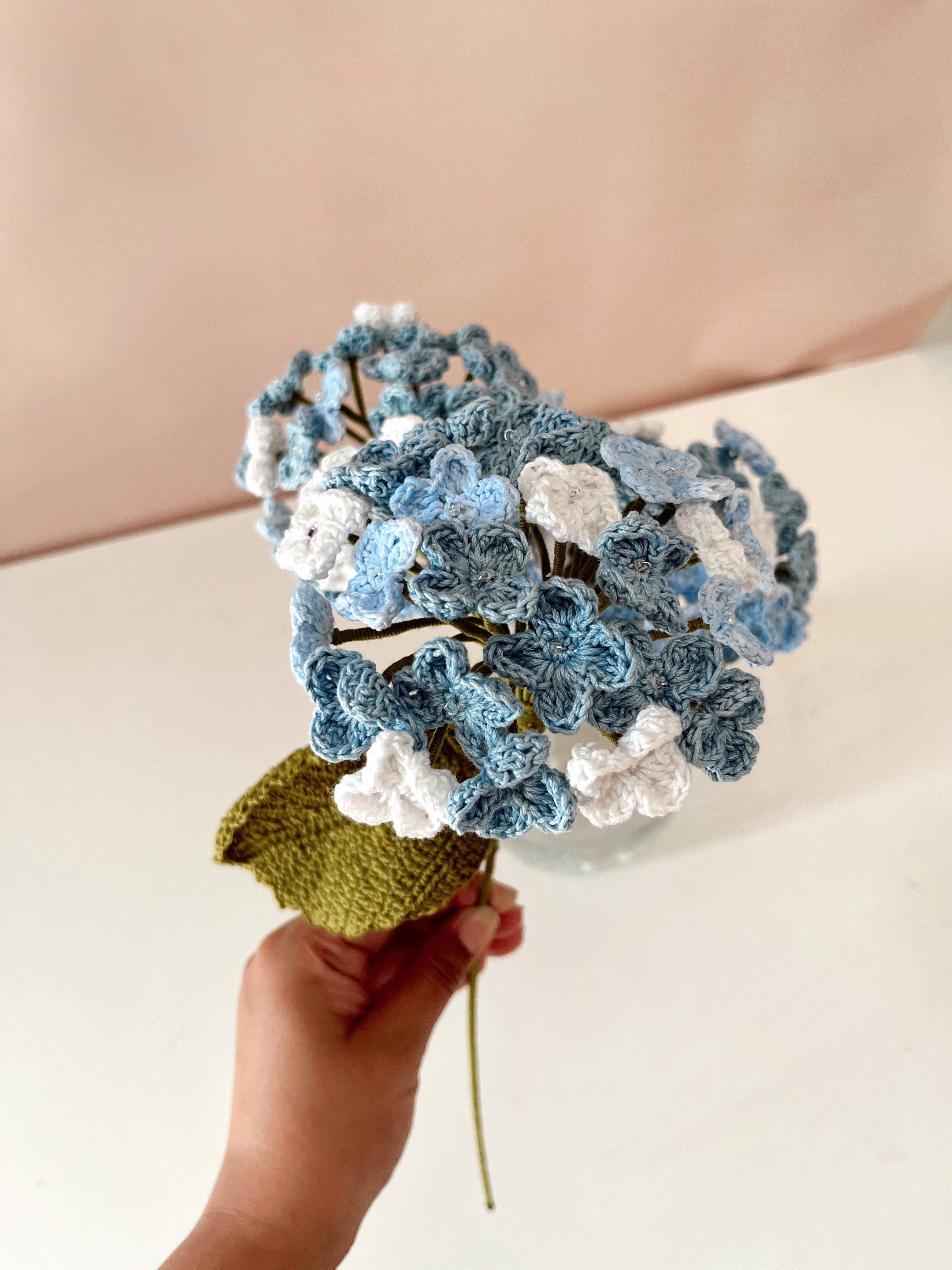 Crochet Hydrangea Flower