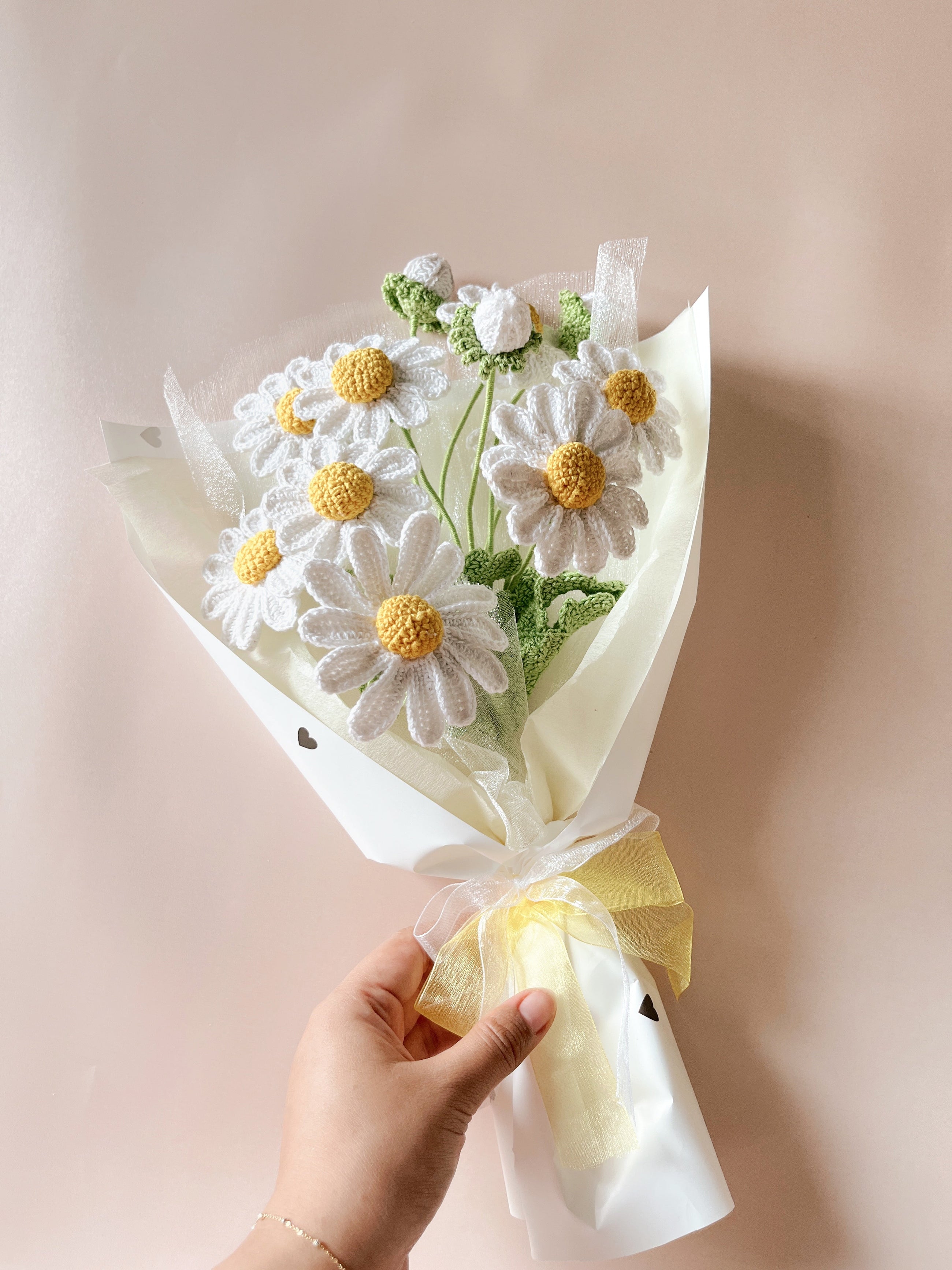 Crochet Daisy Bouquet