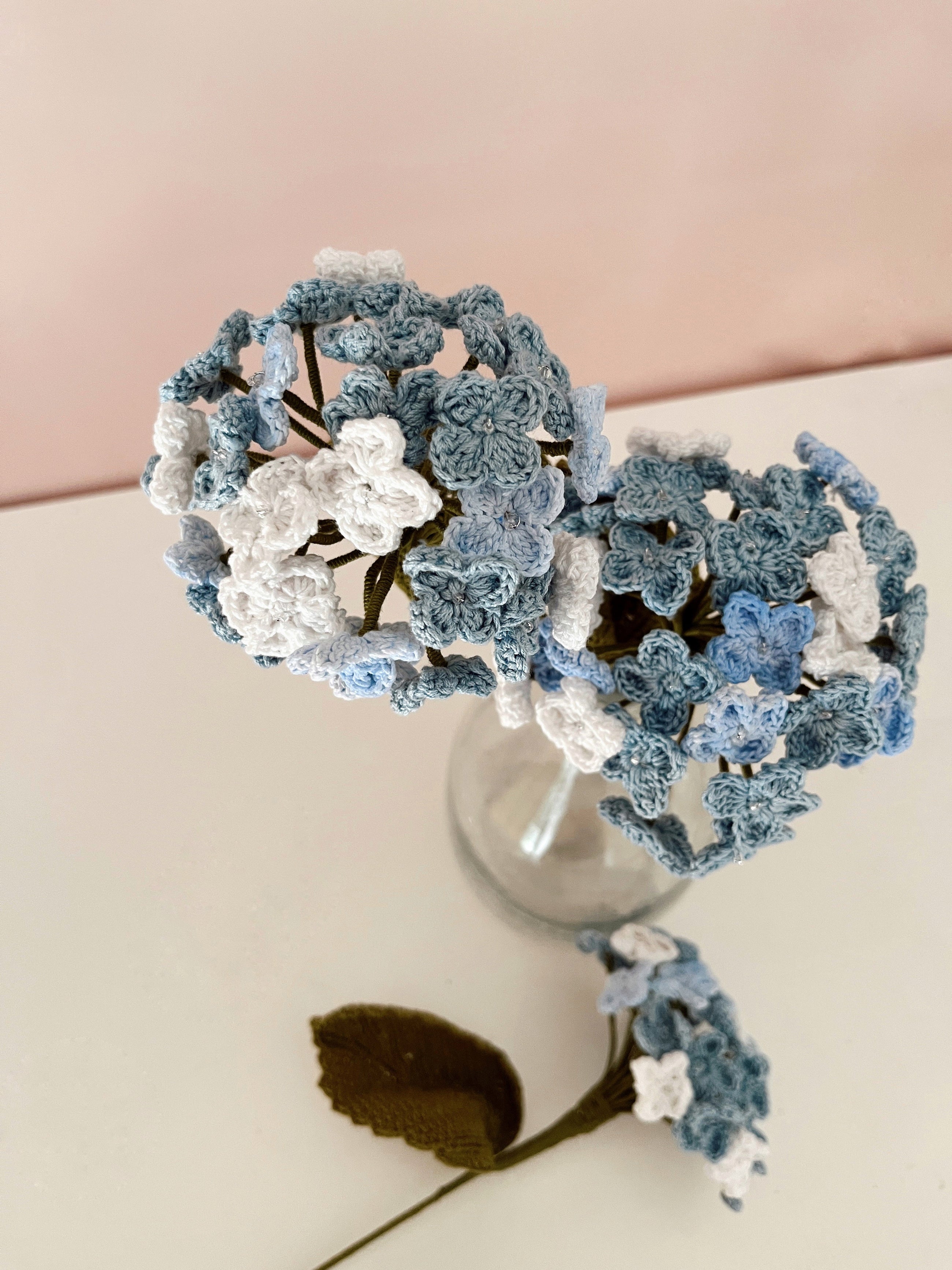 Crochet Hydrangea Flower