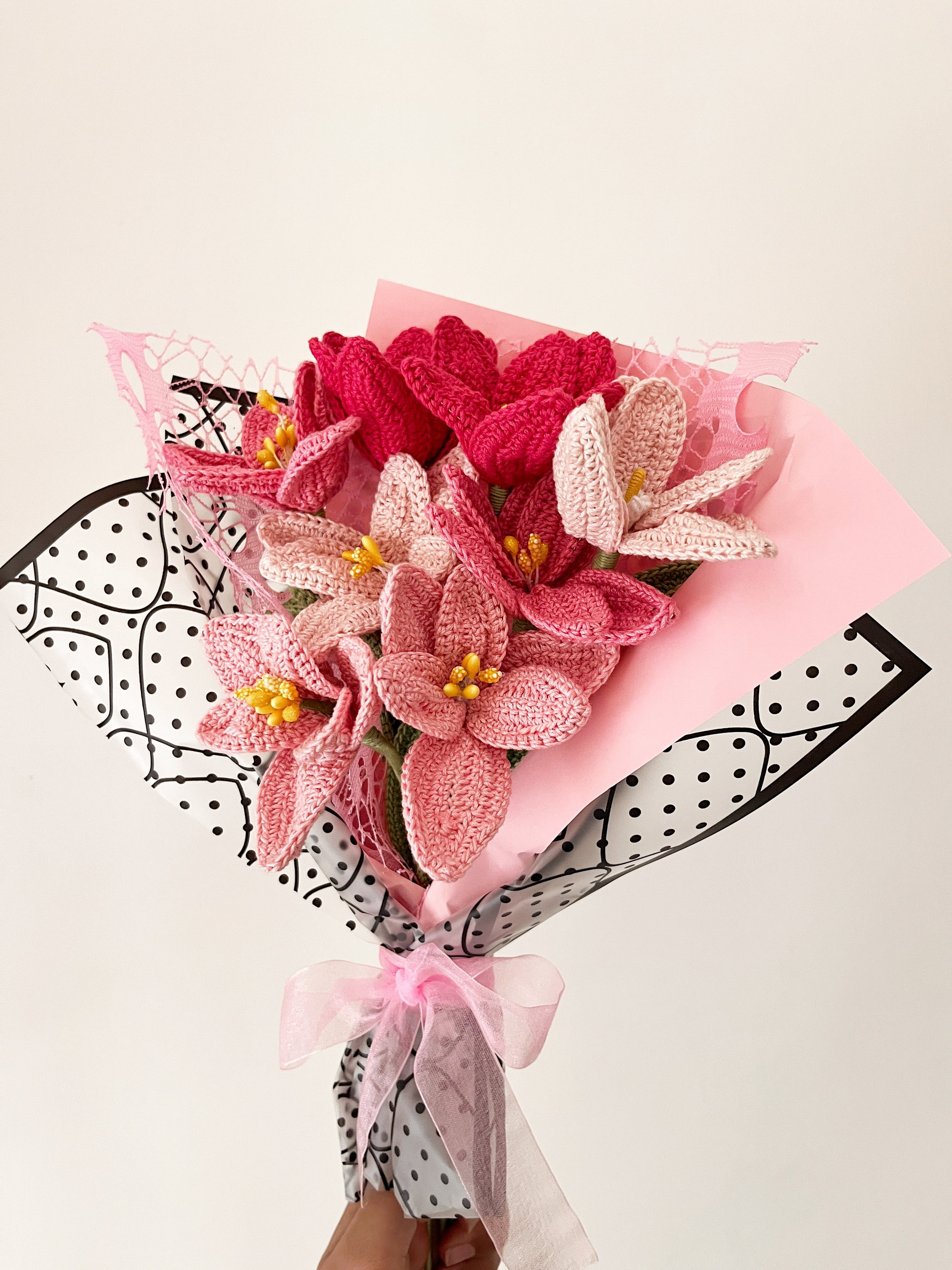 Crochet Tulip Bouquet