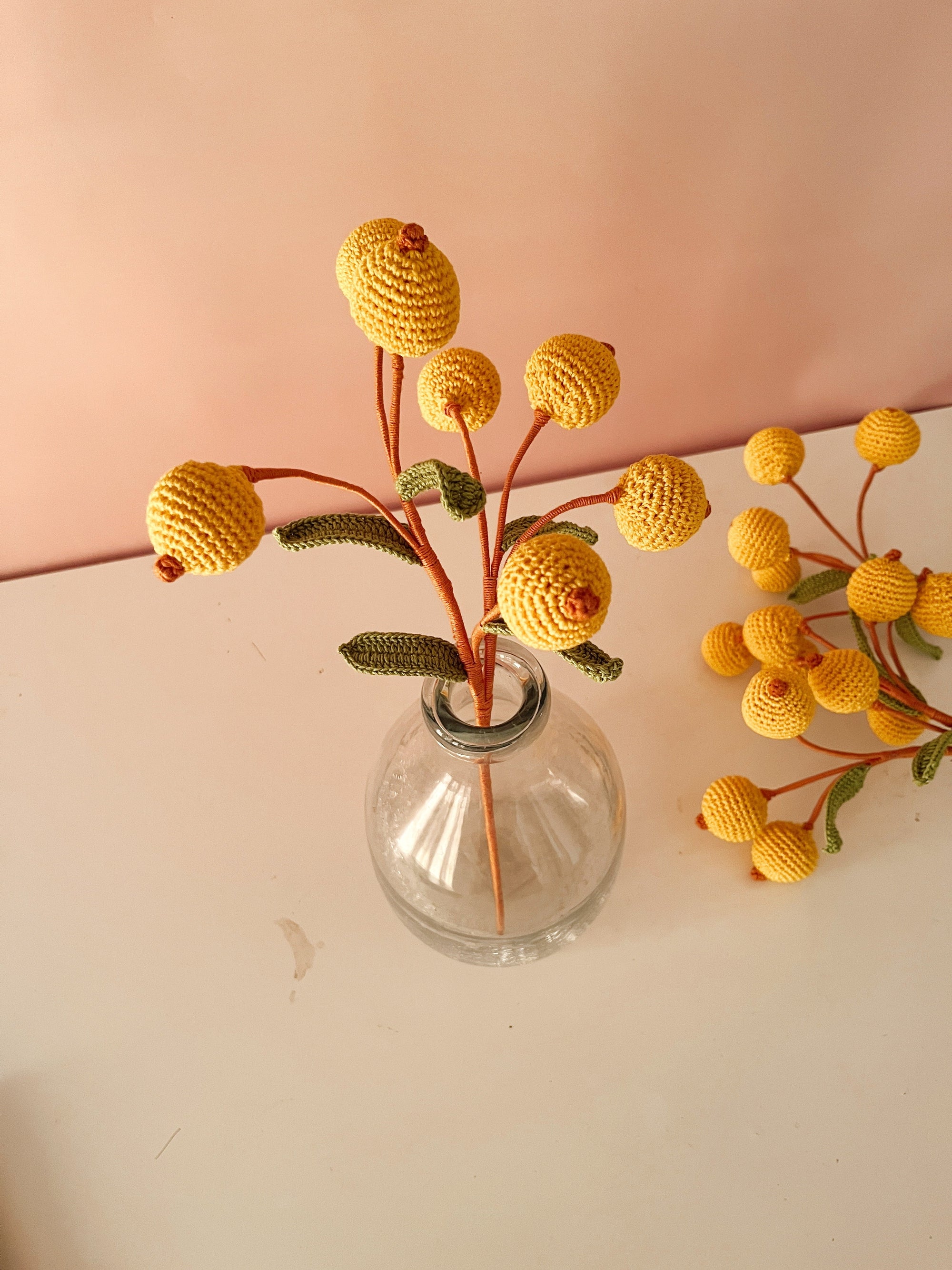Crochet Fruit Decor Stick
