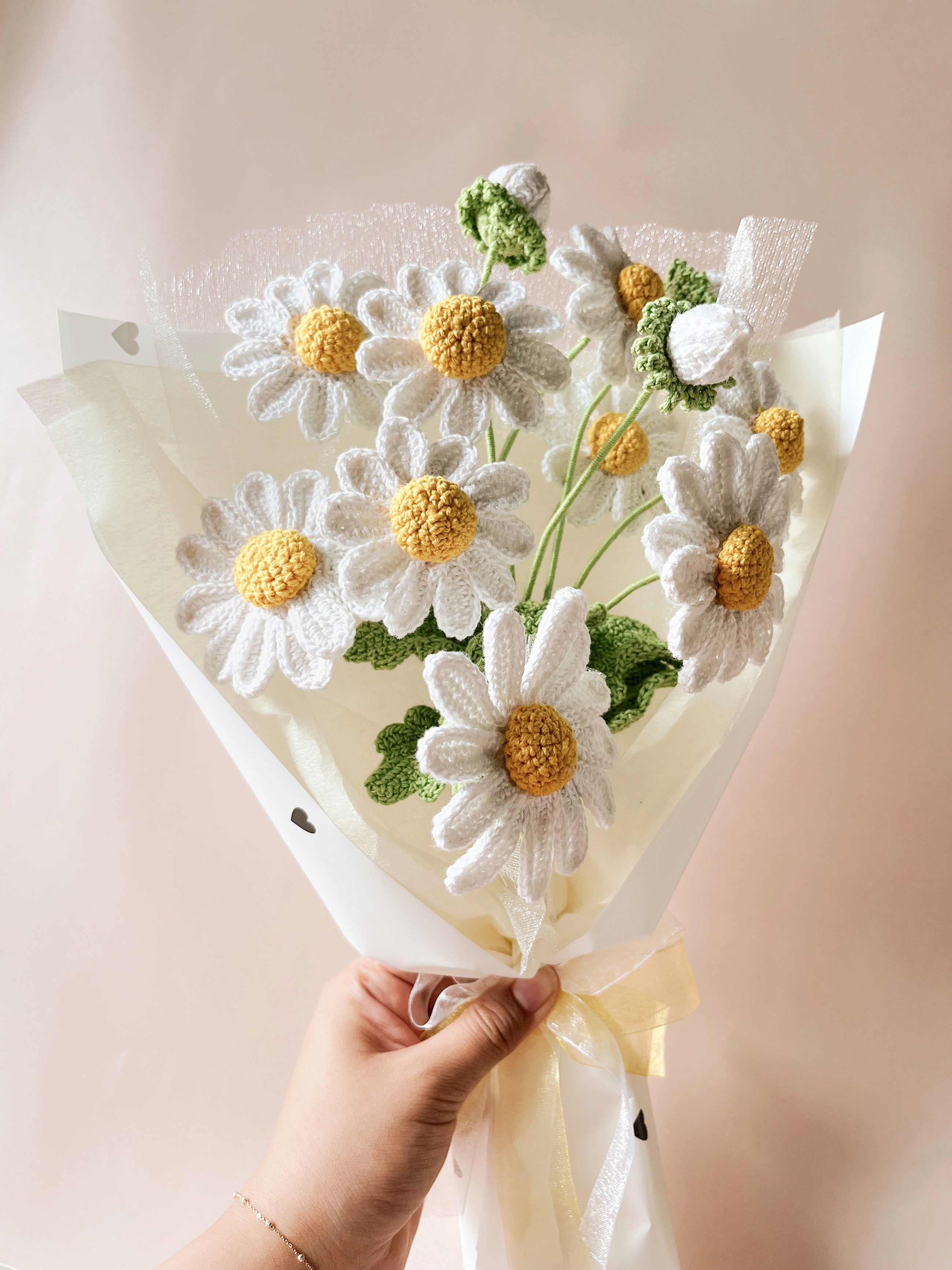 Crochet Daisy Bouquet