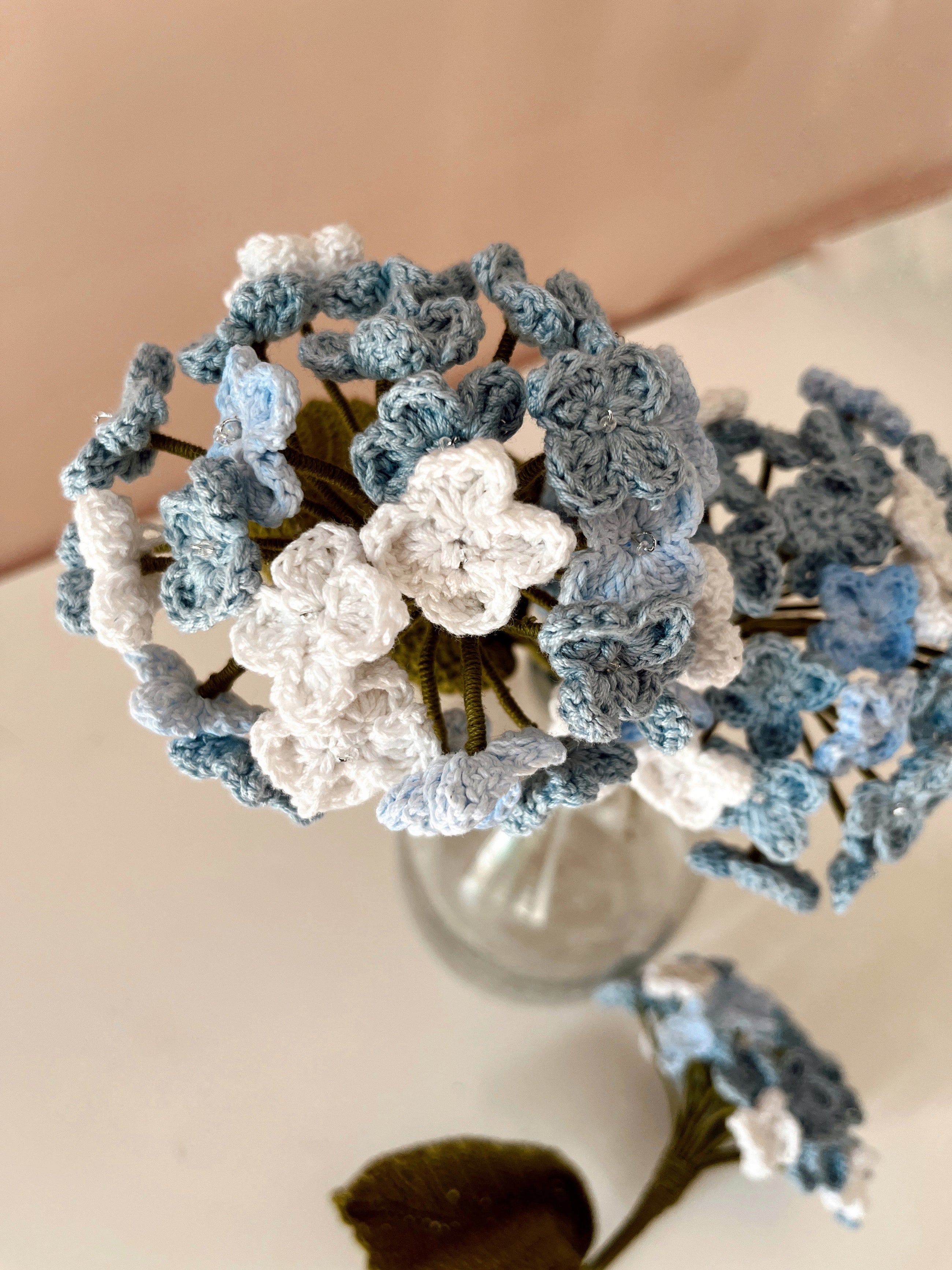 Crochet Hydrangea Flower