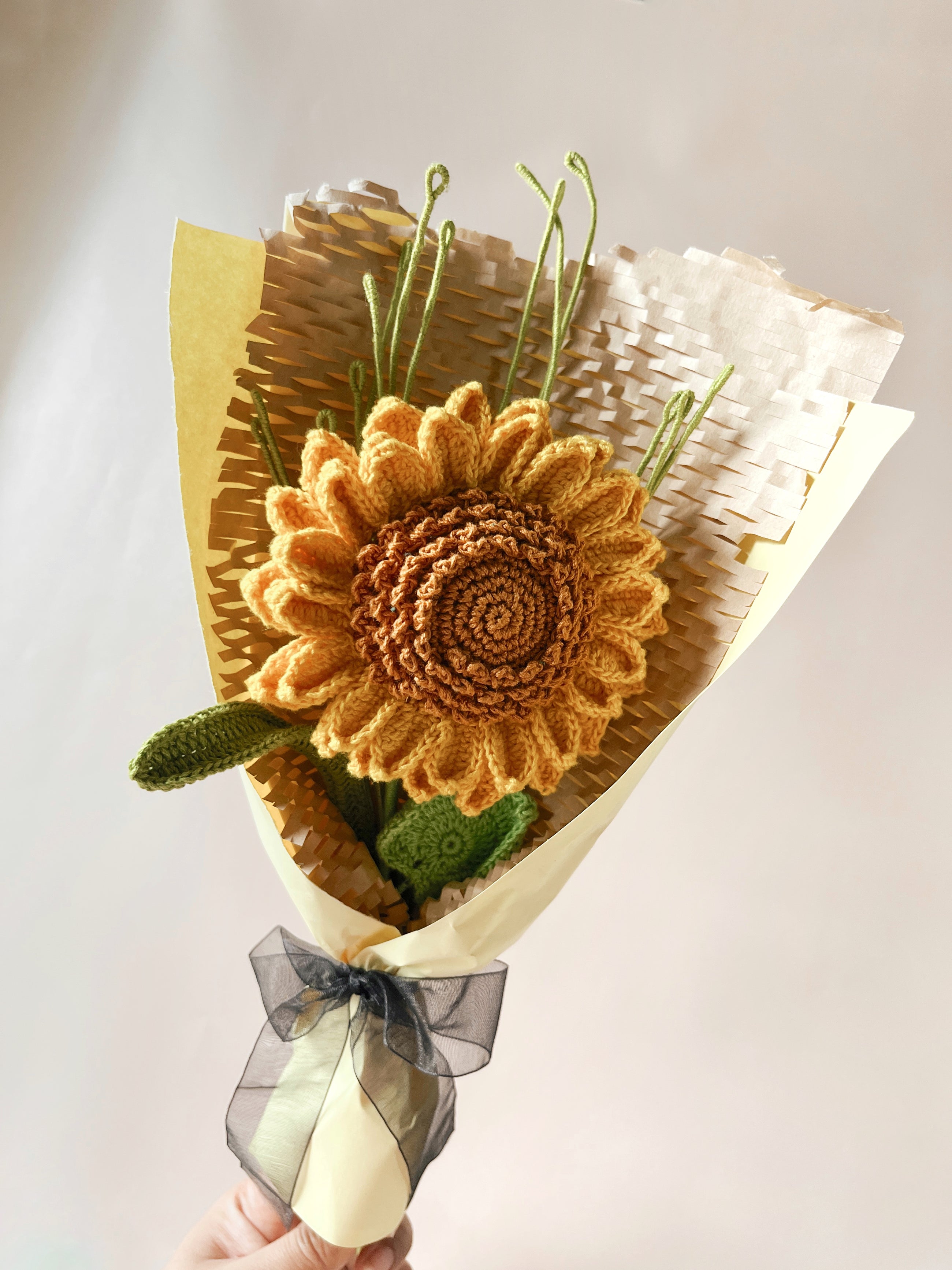 Crochet Sunflower Bouquet