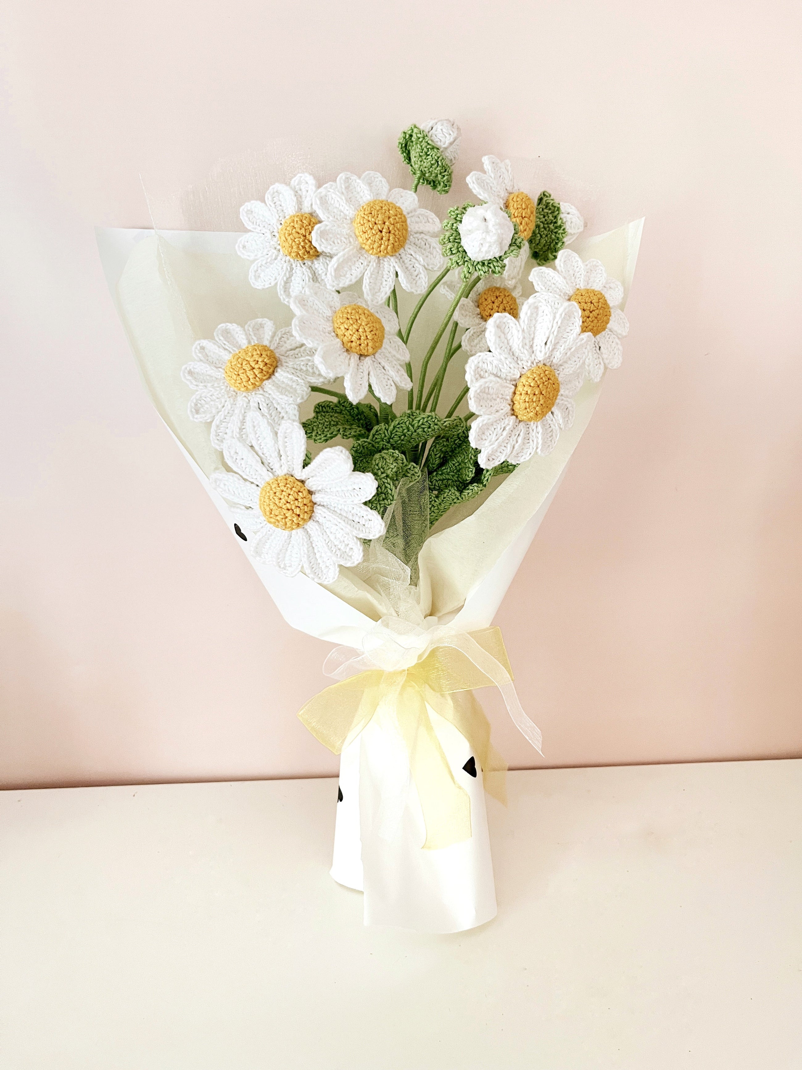 Crochet Daisy Bouquet