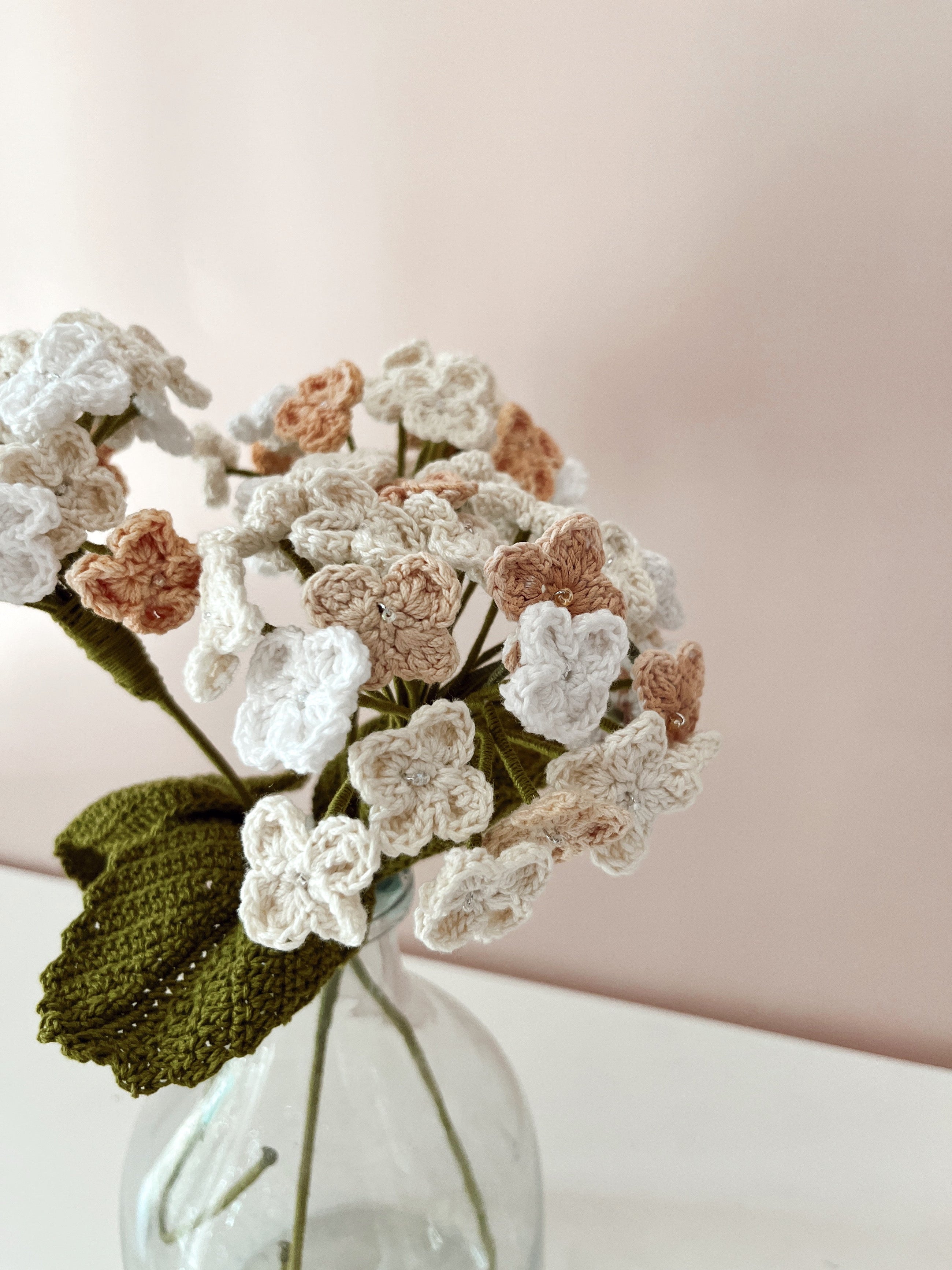 Crochet Hydrangea Flower