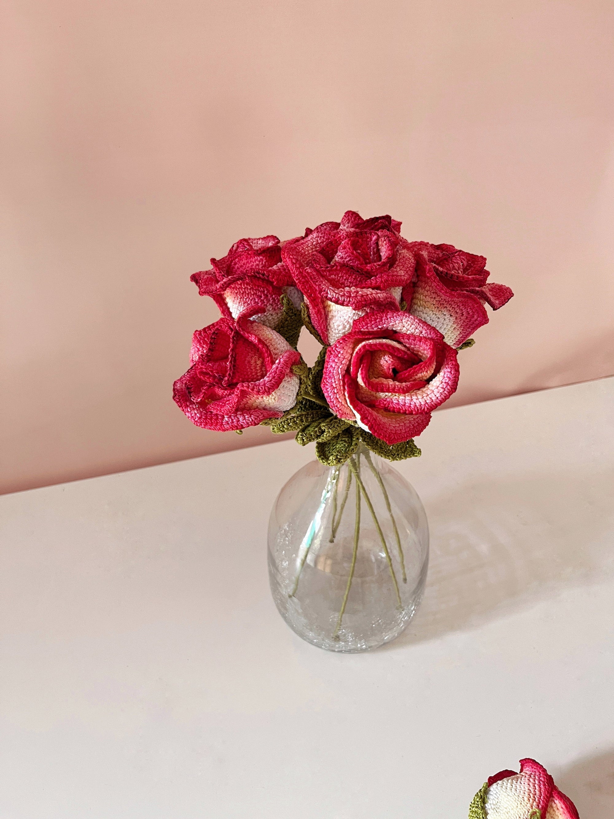 Crochet Painted Rose