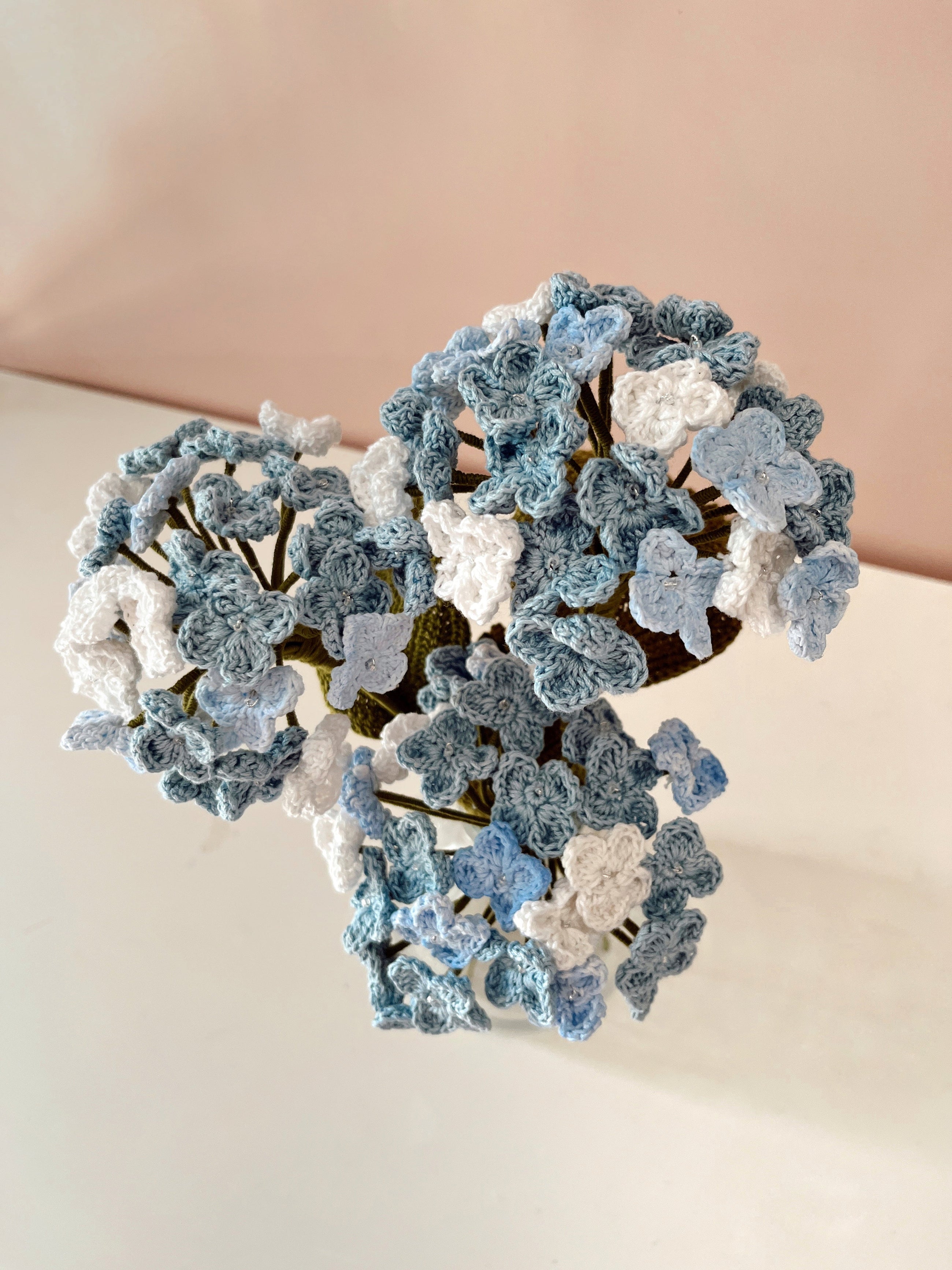 Crochet Hydrangea Flower