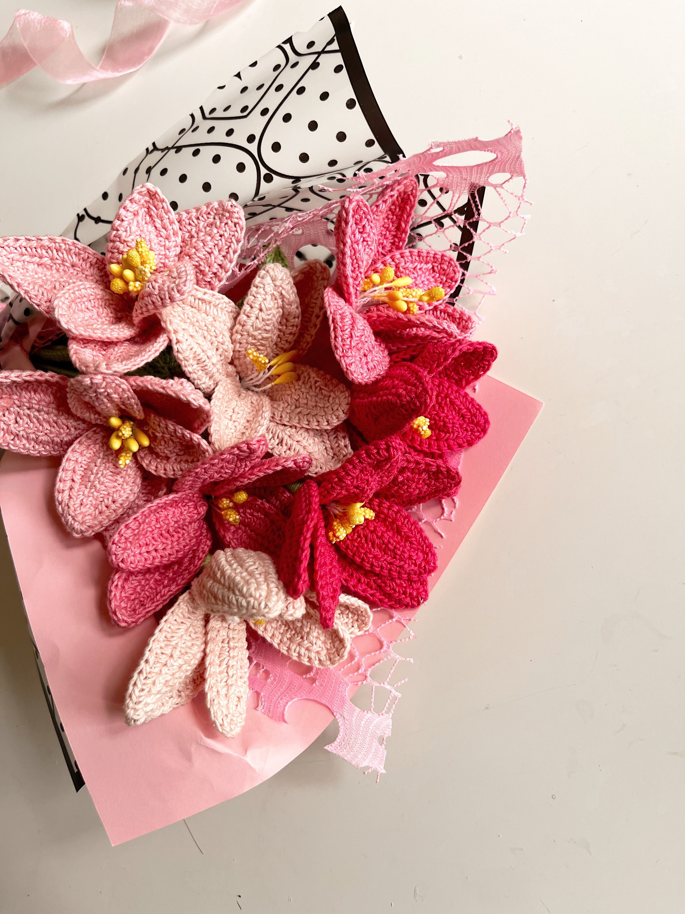 Crochet Tulip Bouquet
