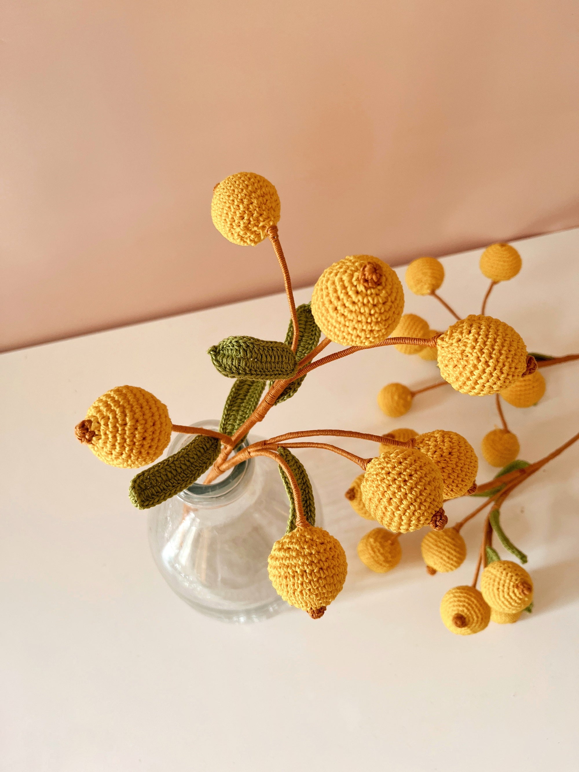 Crochet Fruit Decor Stick