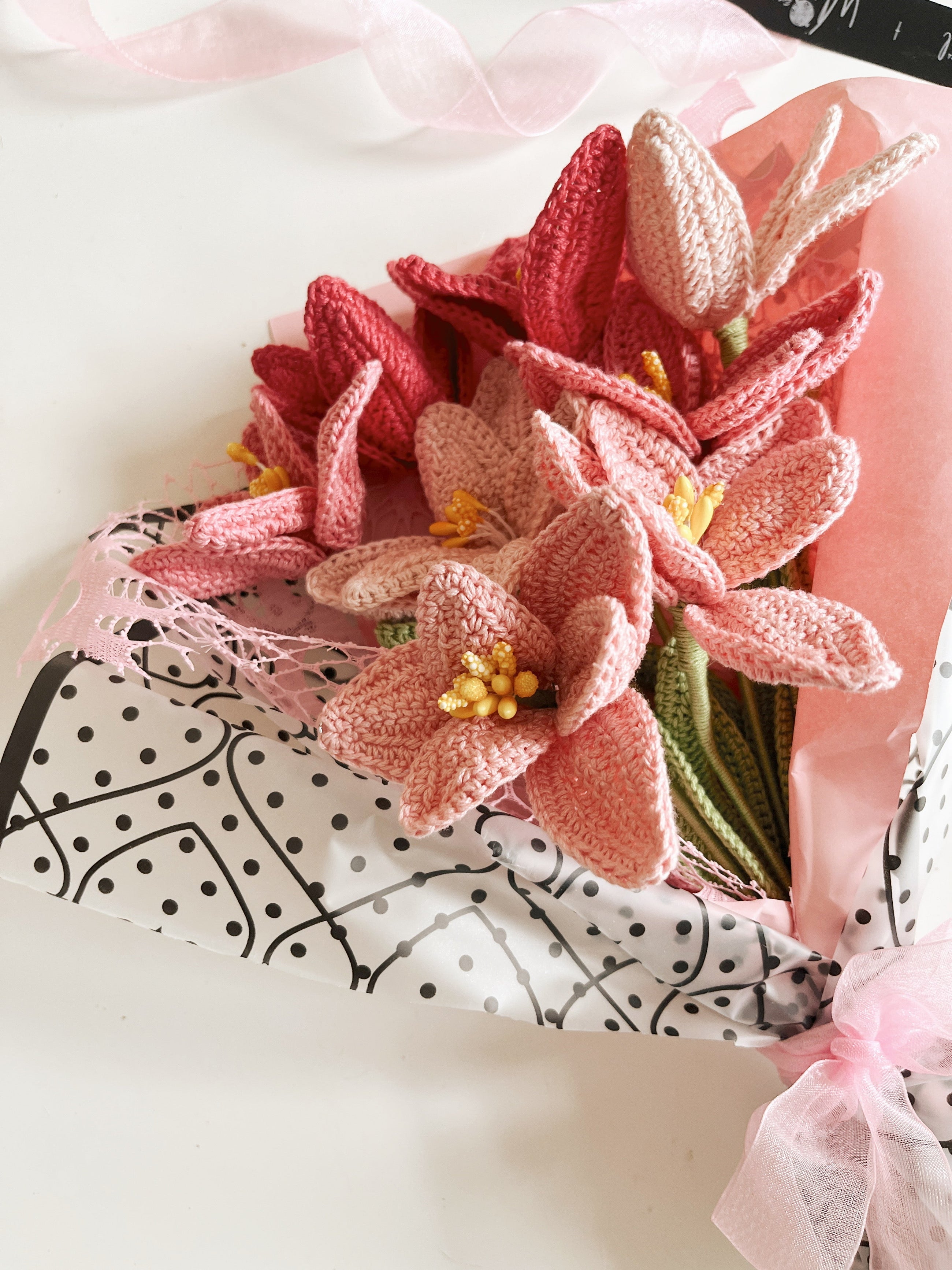 Crochet Tulip Bouquet