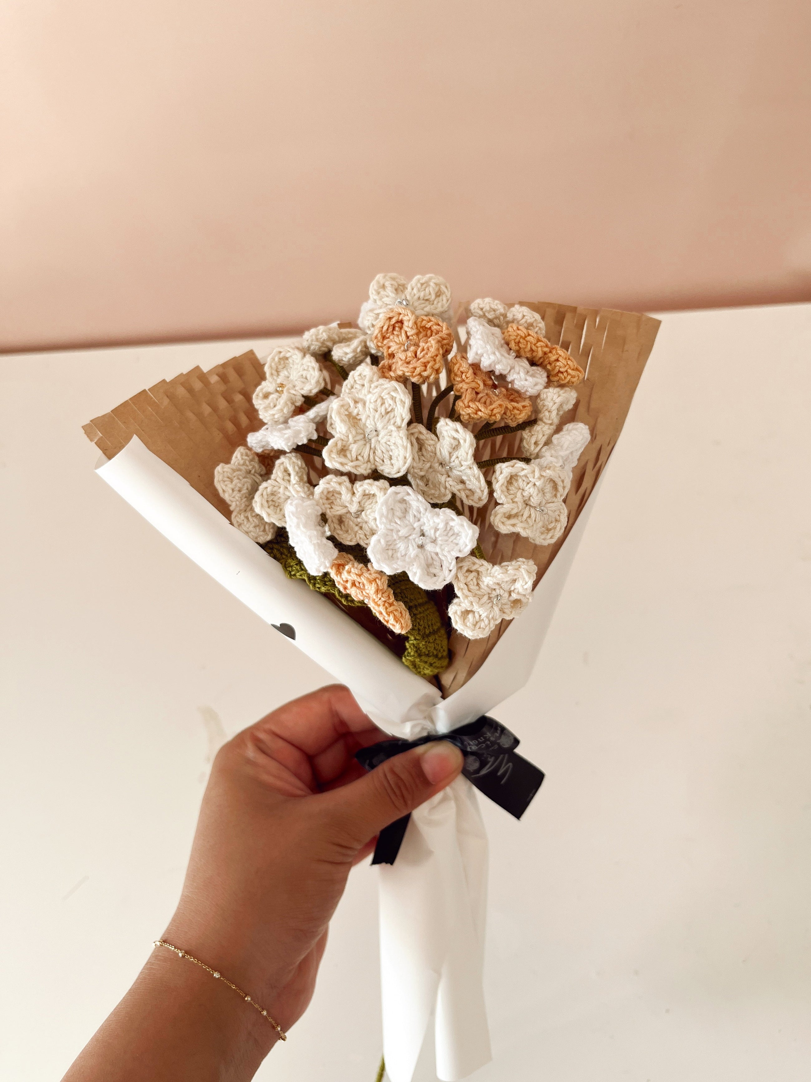 Crochet Hydrangea Flower