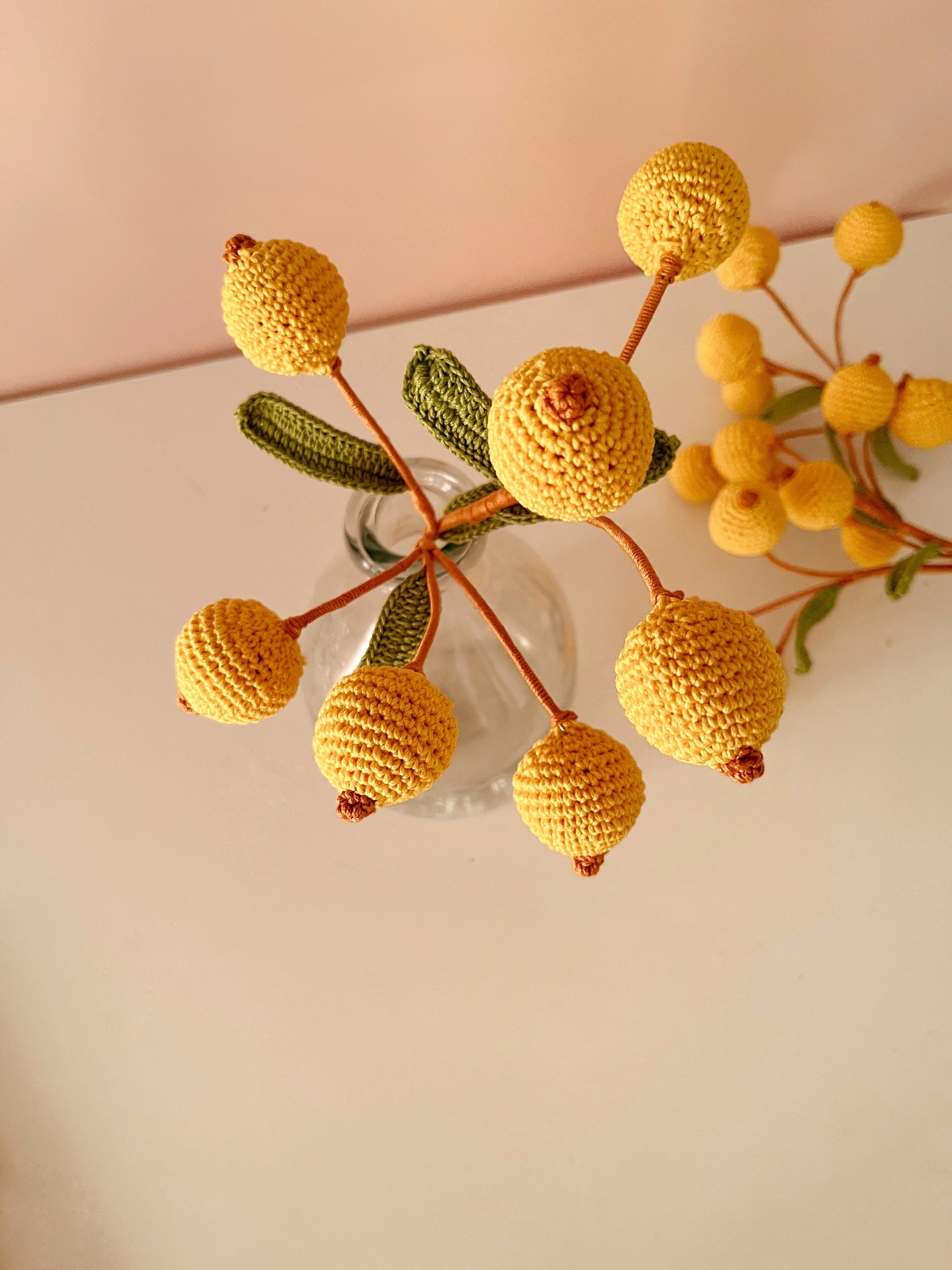Crochet Fruit Decor Stick