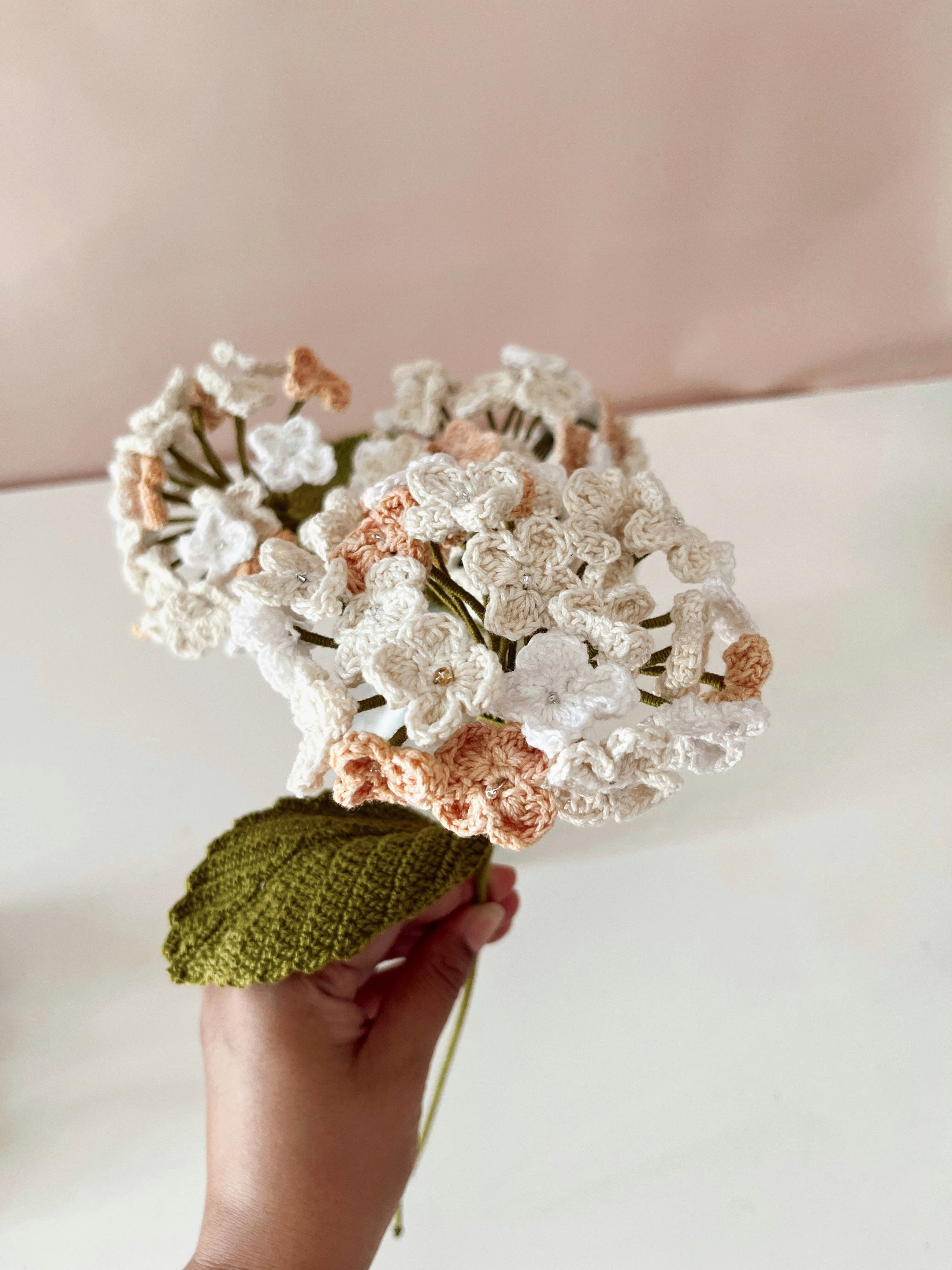 Crochet Hydrangea Flower