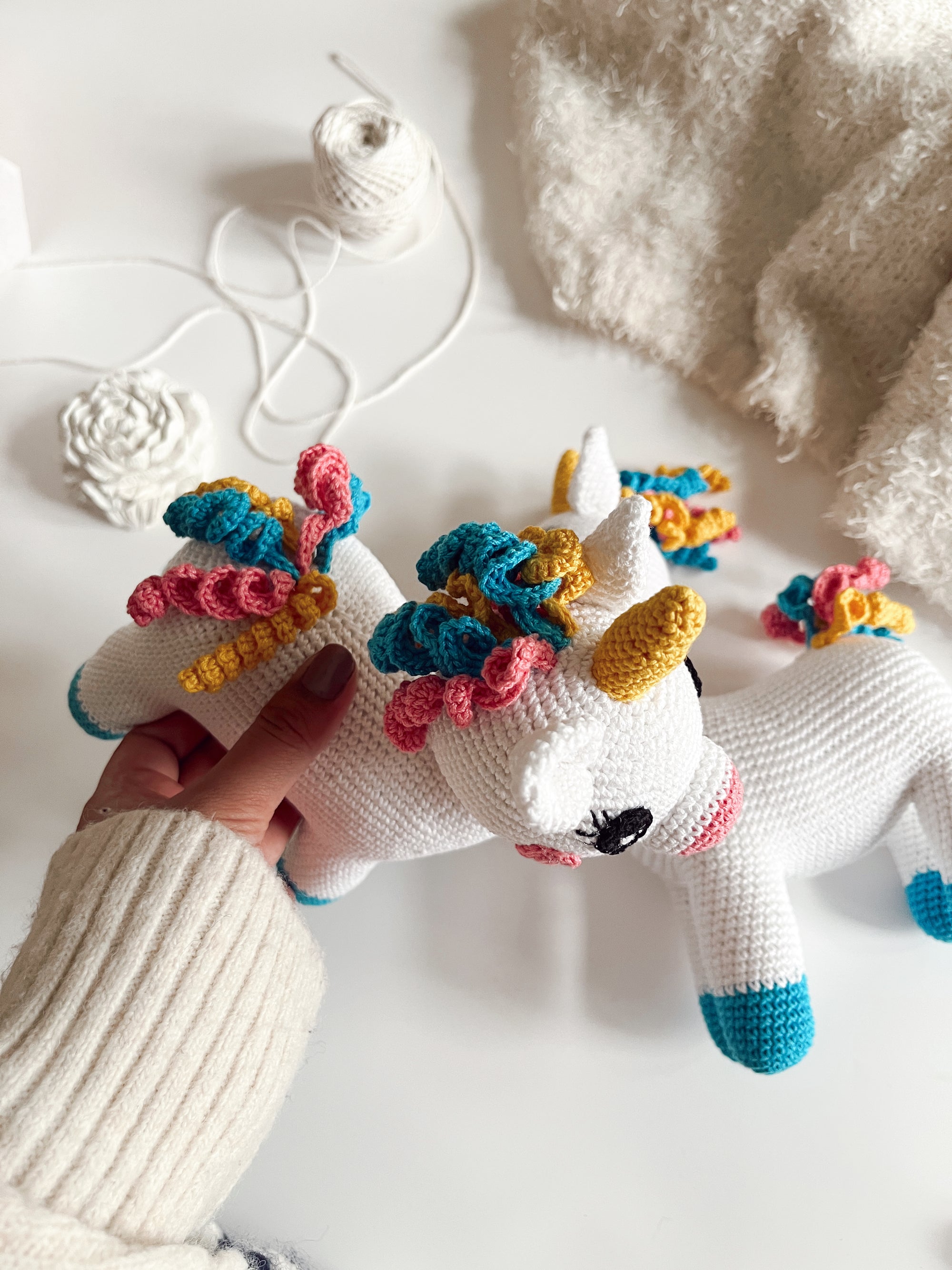Crochet Unicorn Toy