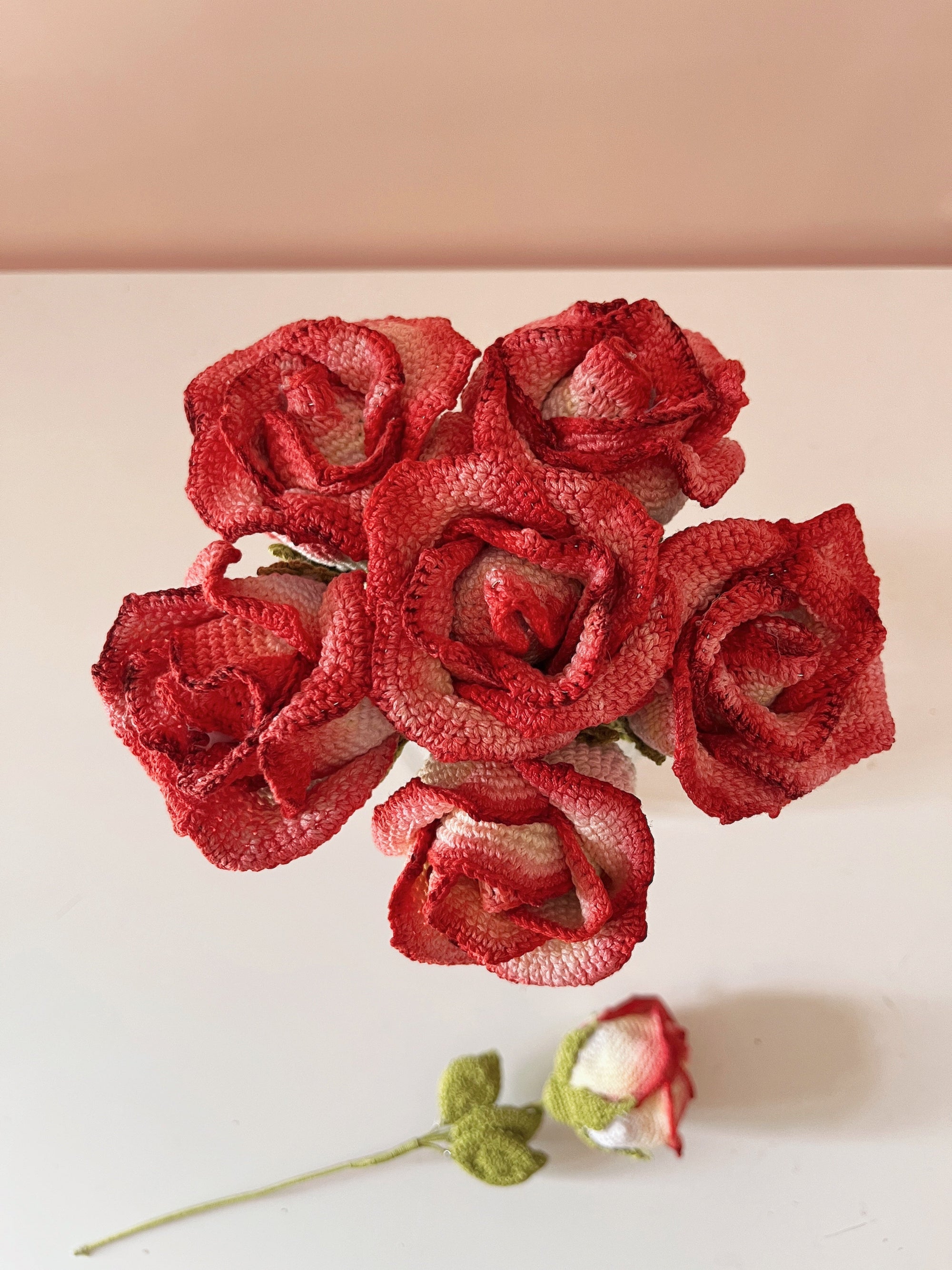 Crochet Painted Rose