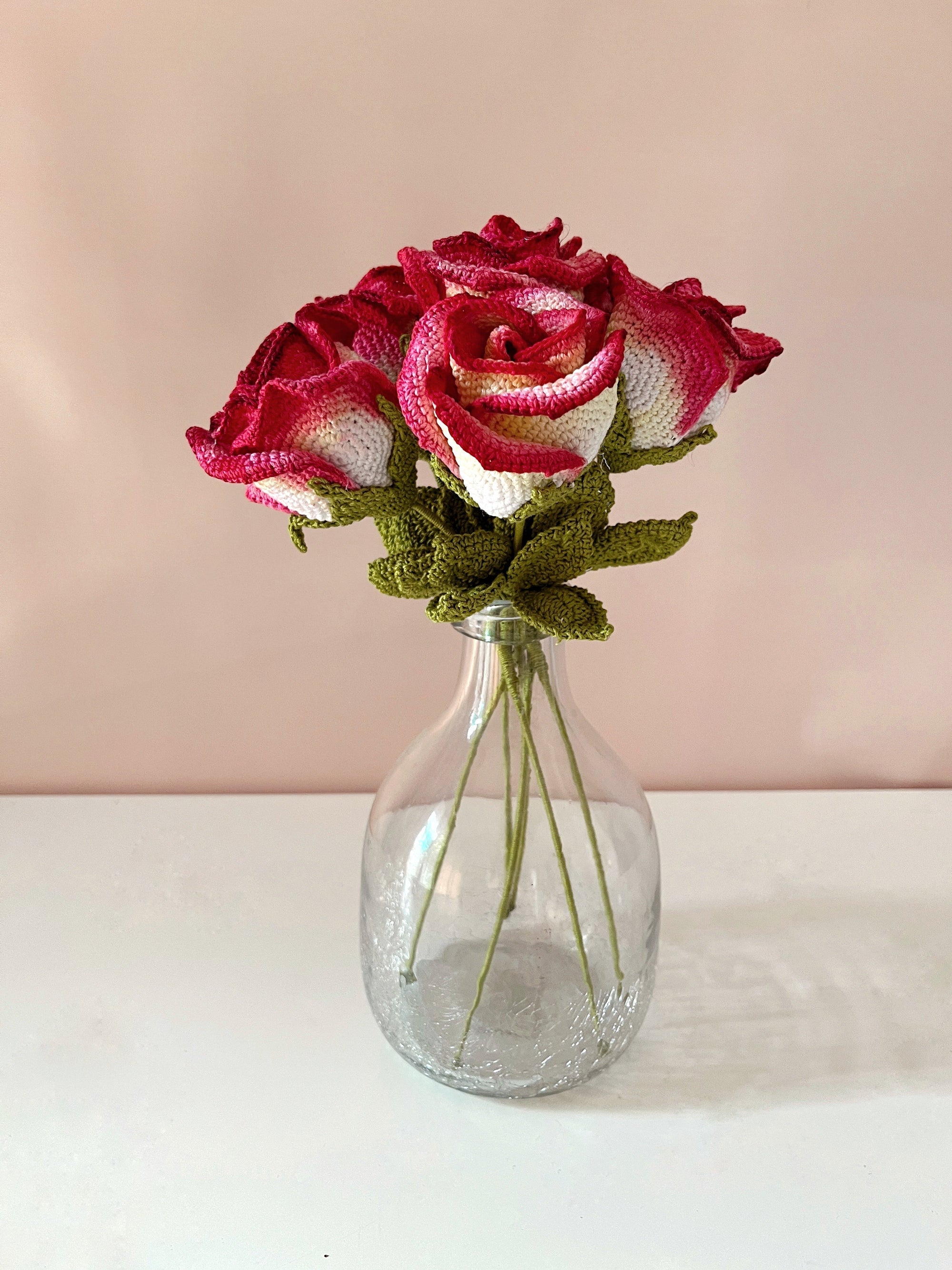 Crochet Painted Rose