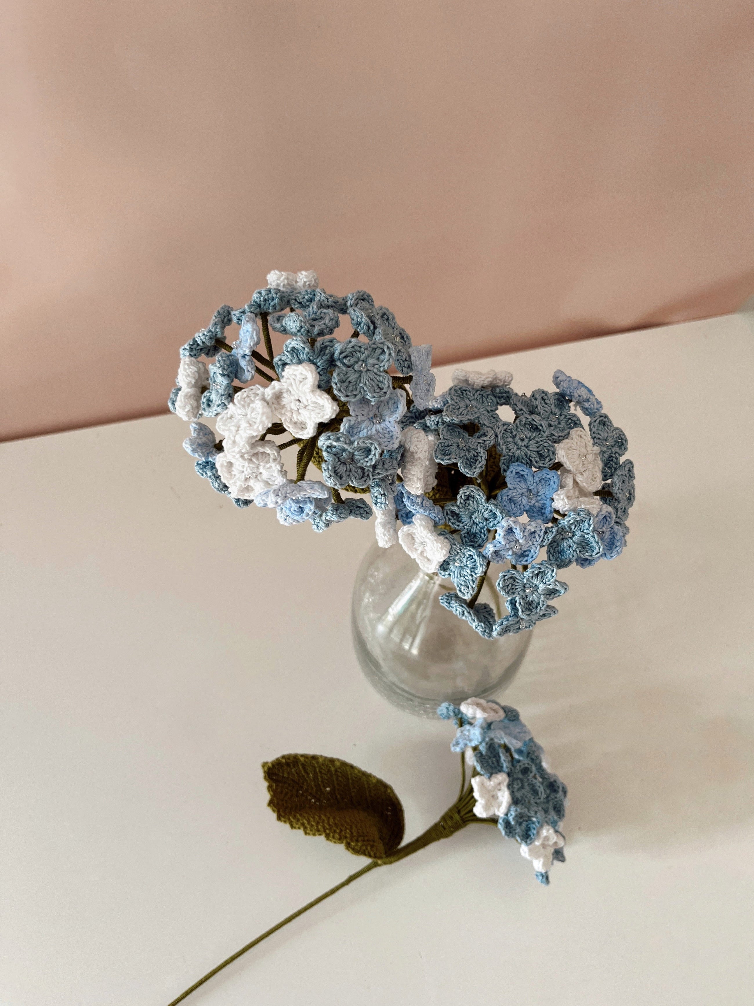 Crochet Hydrangea Flower