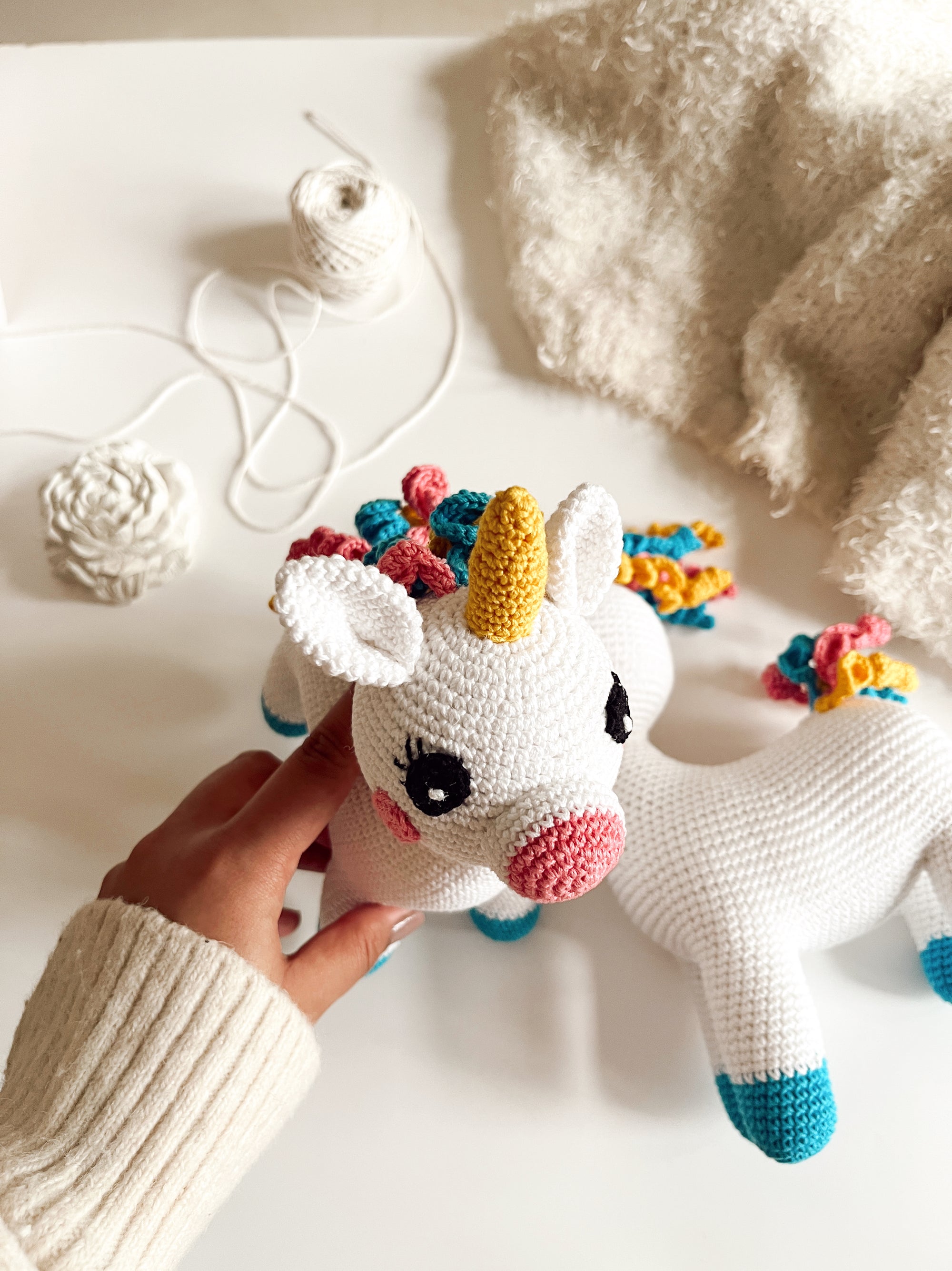 Crochet Unicorn Toy