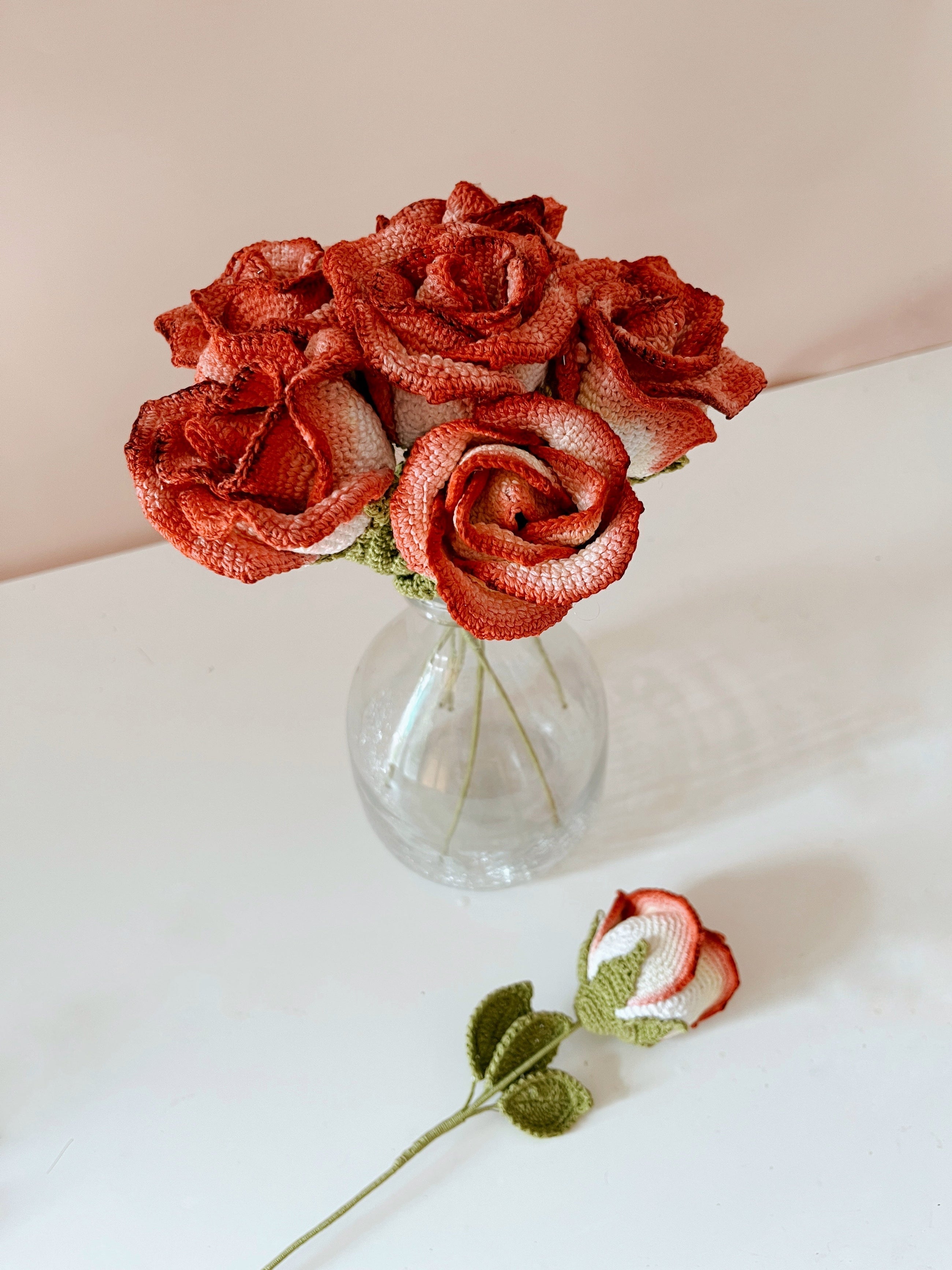 Crochet Painted Rose
