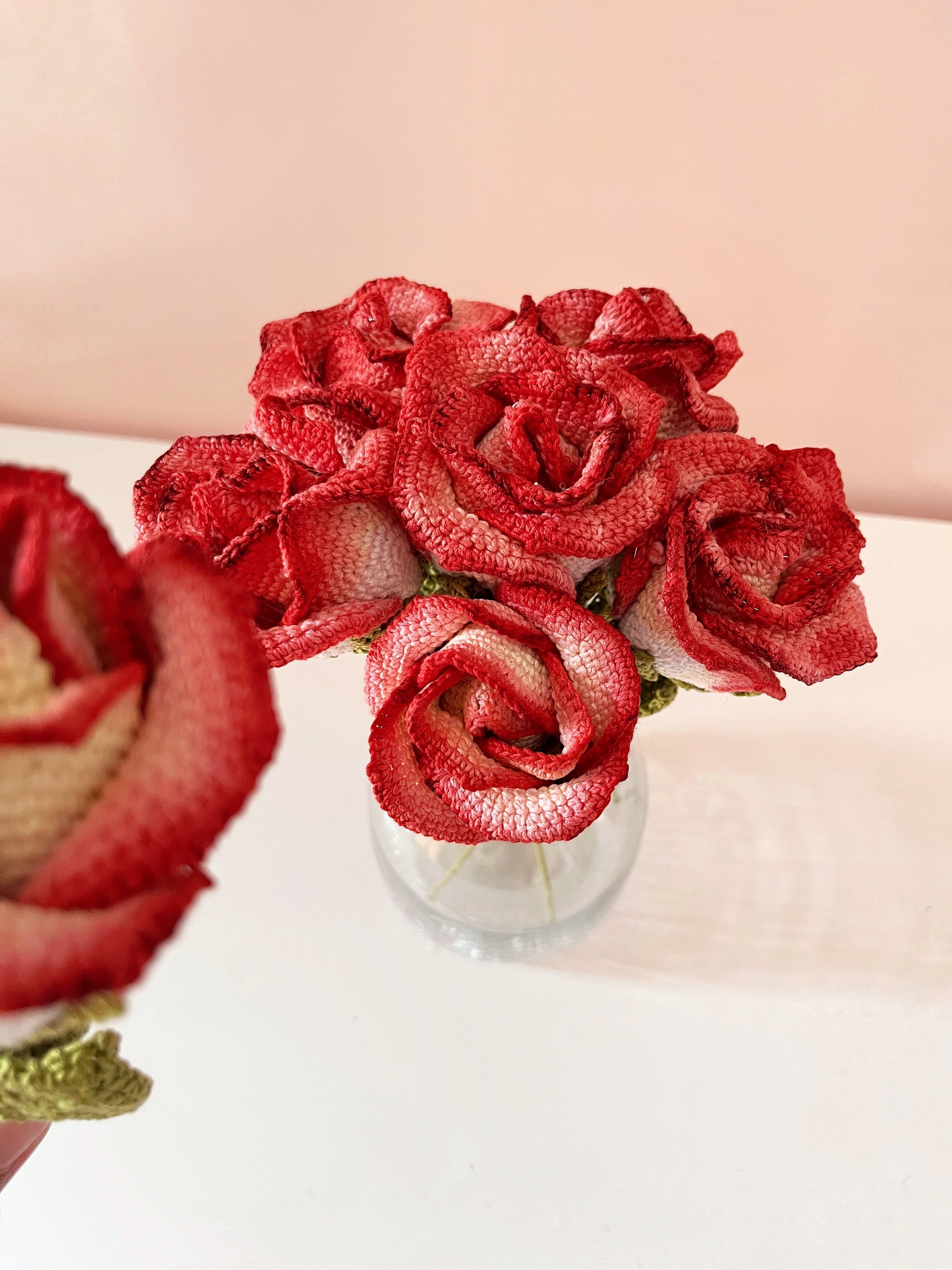 Crochet Painted Rose