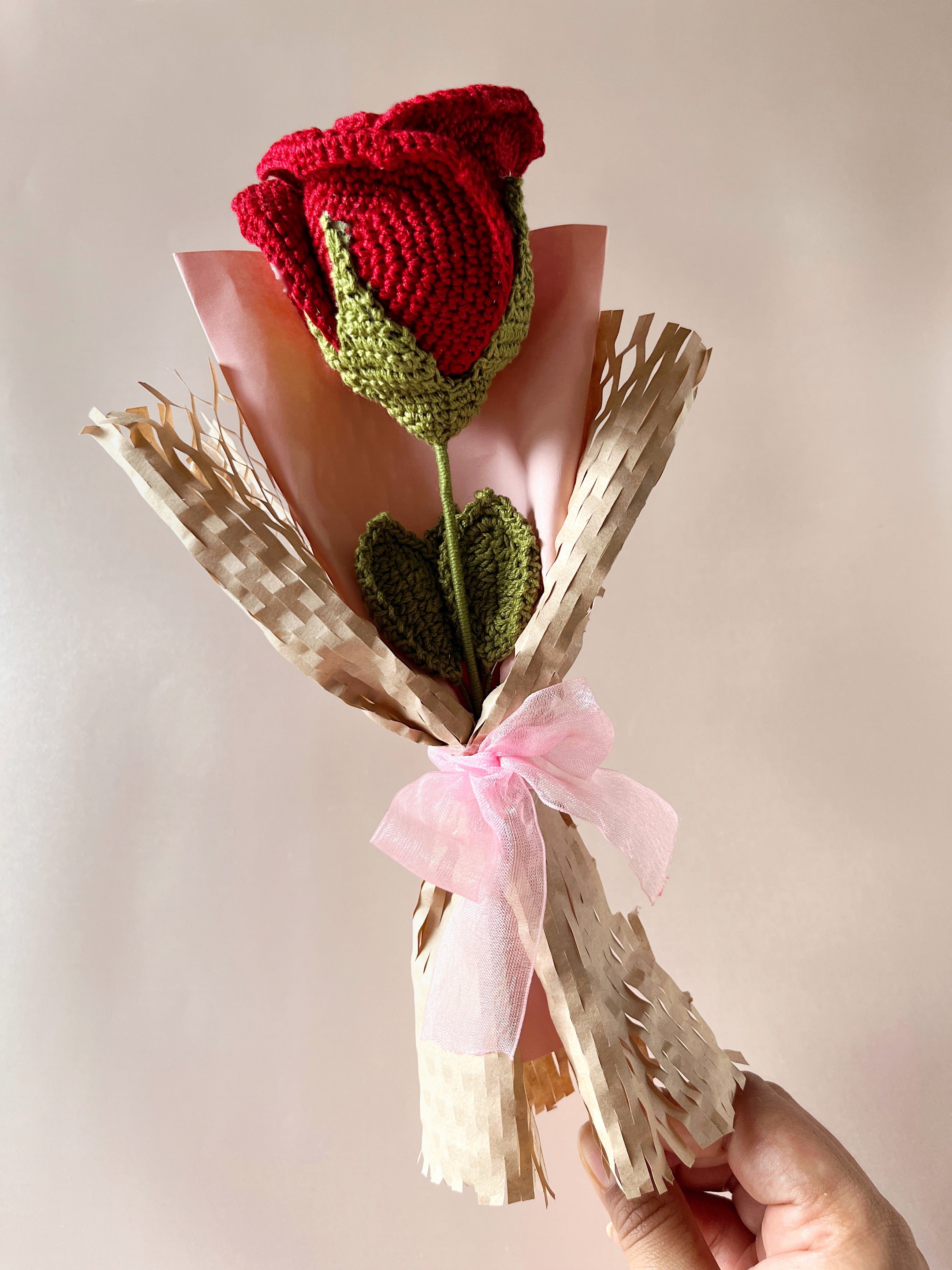 Crochet Rose Bouquet