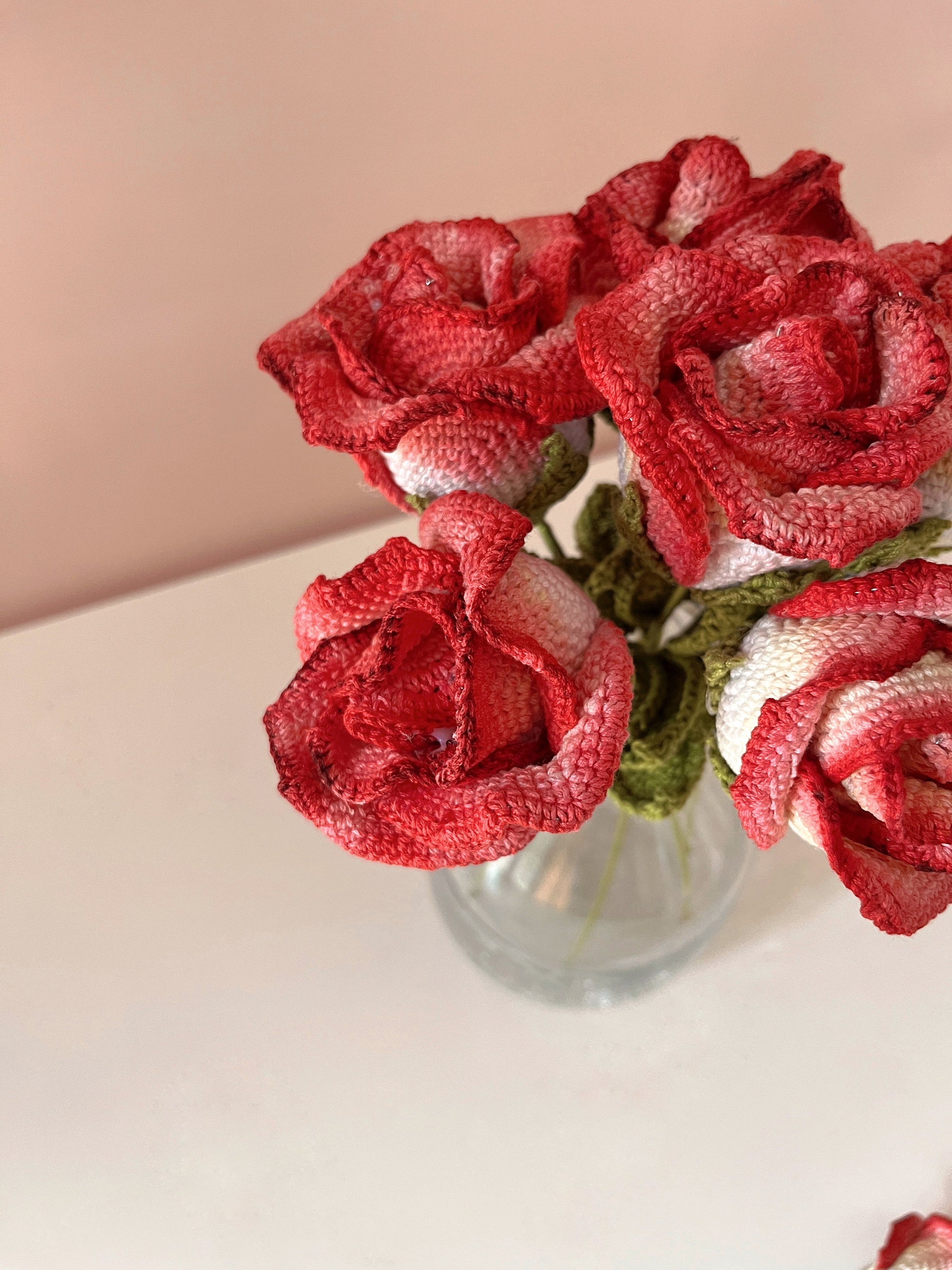 Crochet Painted Rose