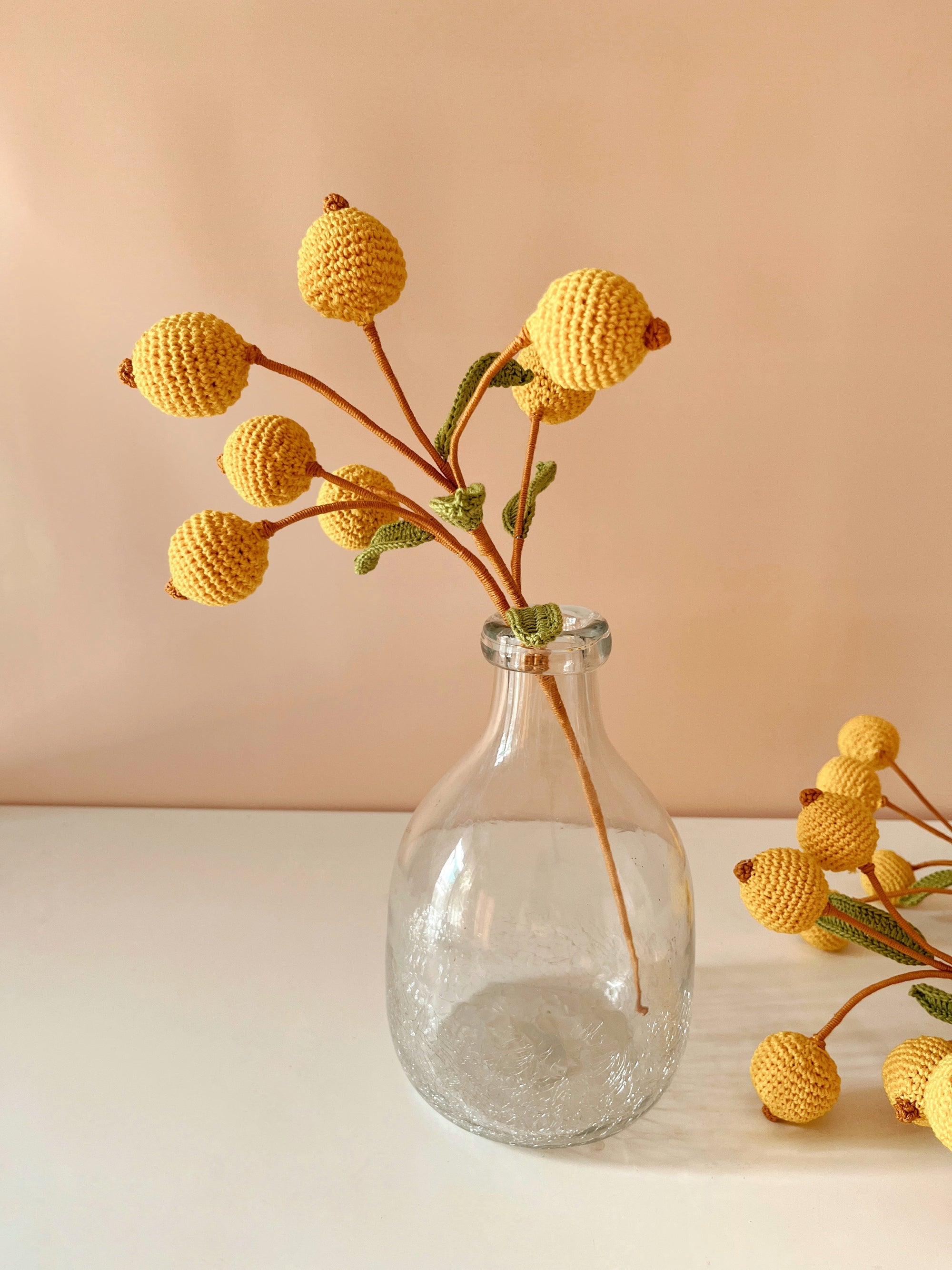 Crochet Fruit Decor Stick