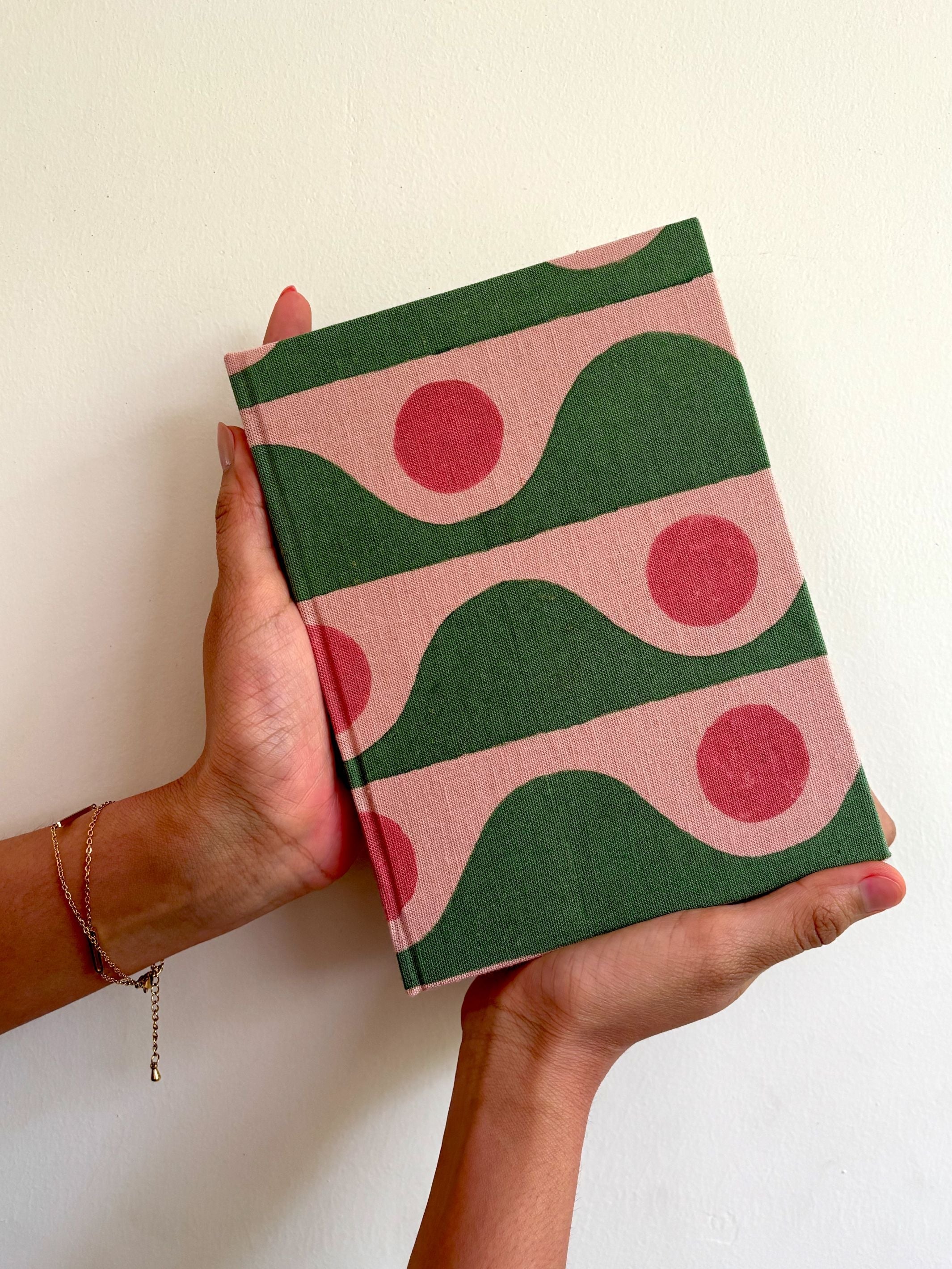 Handcrafted Sustainable A5 Diary Journal Notebook l Handmade Paper l Tide Dot