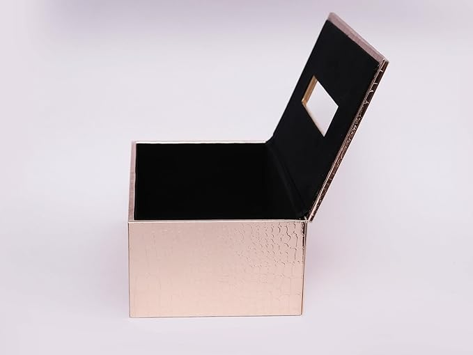 Leather Tissue Box-Rose Gold