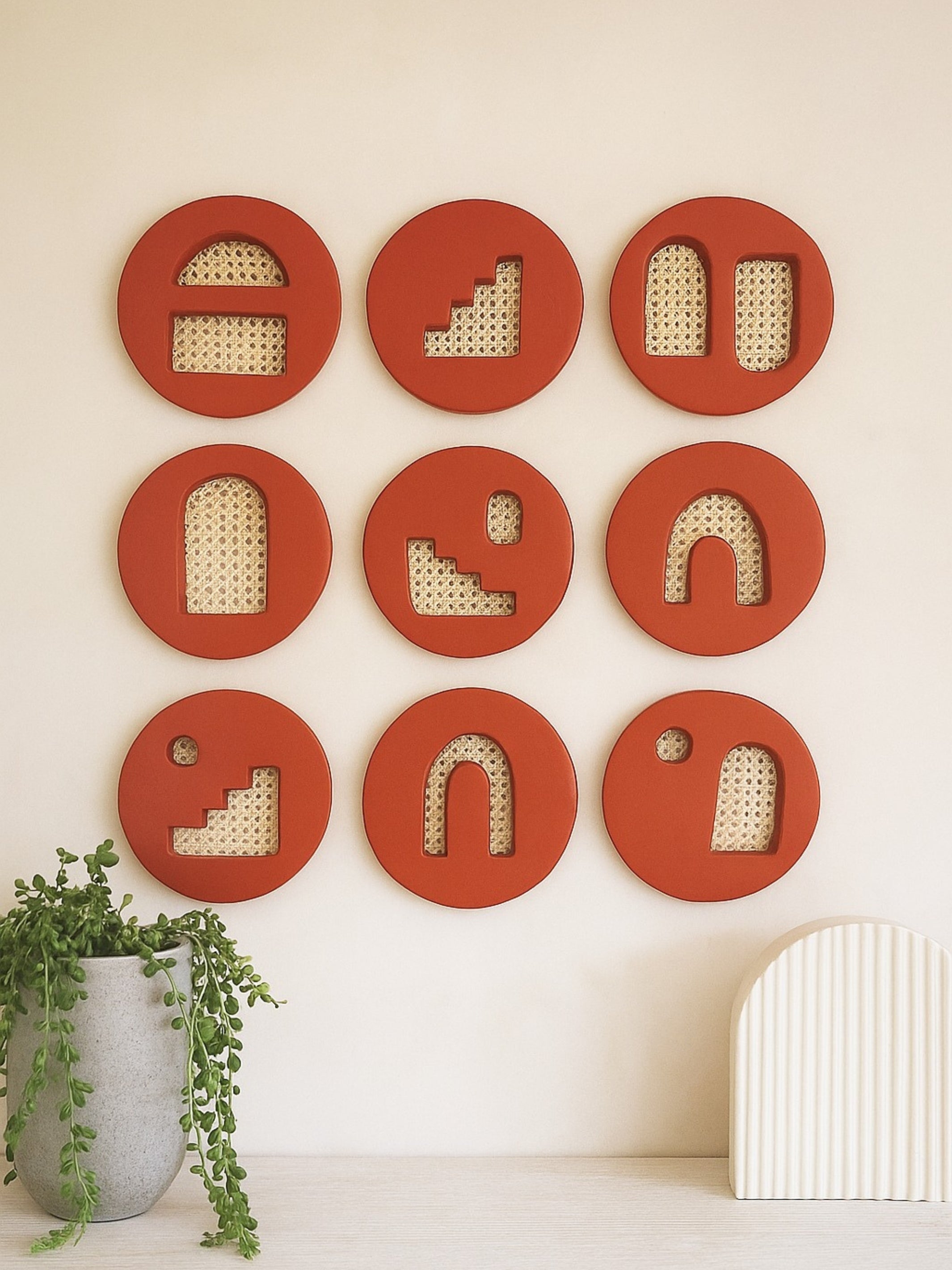 Plates of Earth II Terracotta Wall Art for Home Decor